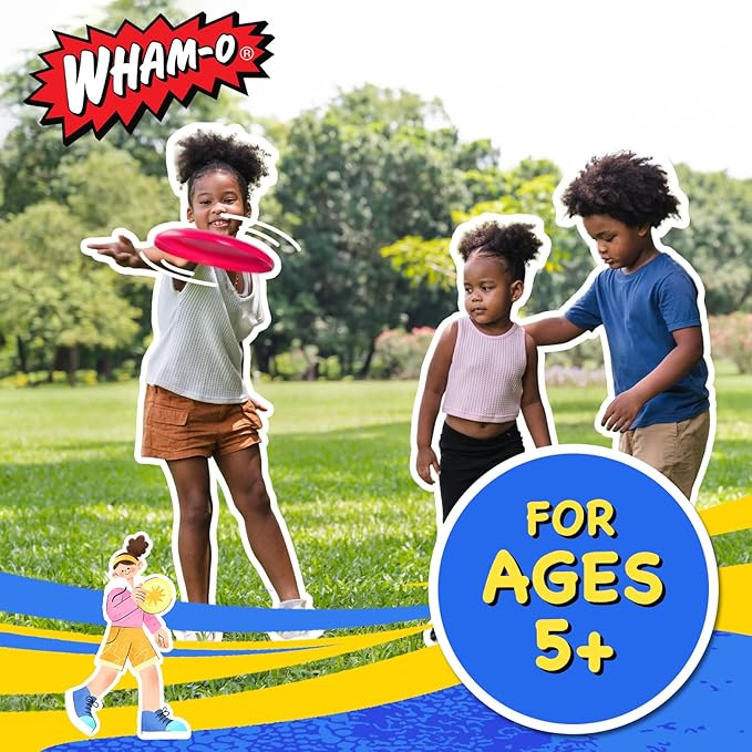 Wham-O Frisbee Go Flying Disc, 9 Inch Lightweight Sports Disc for Beginners Outdoor Beach Backyard Lawn Park Camping Family Activity Game - 70g