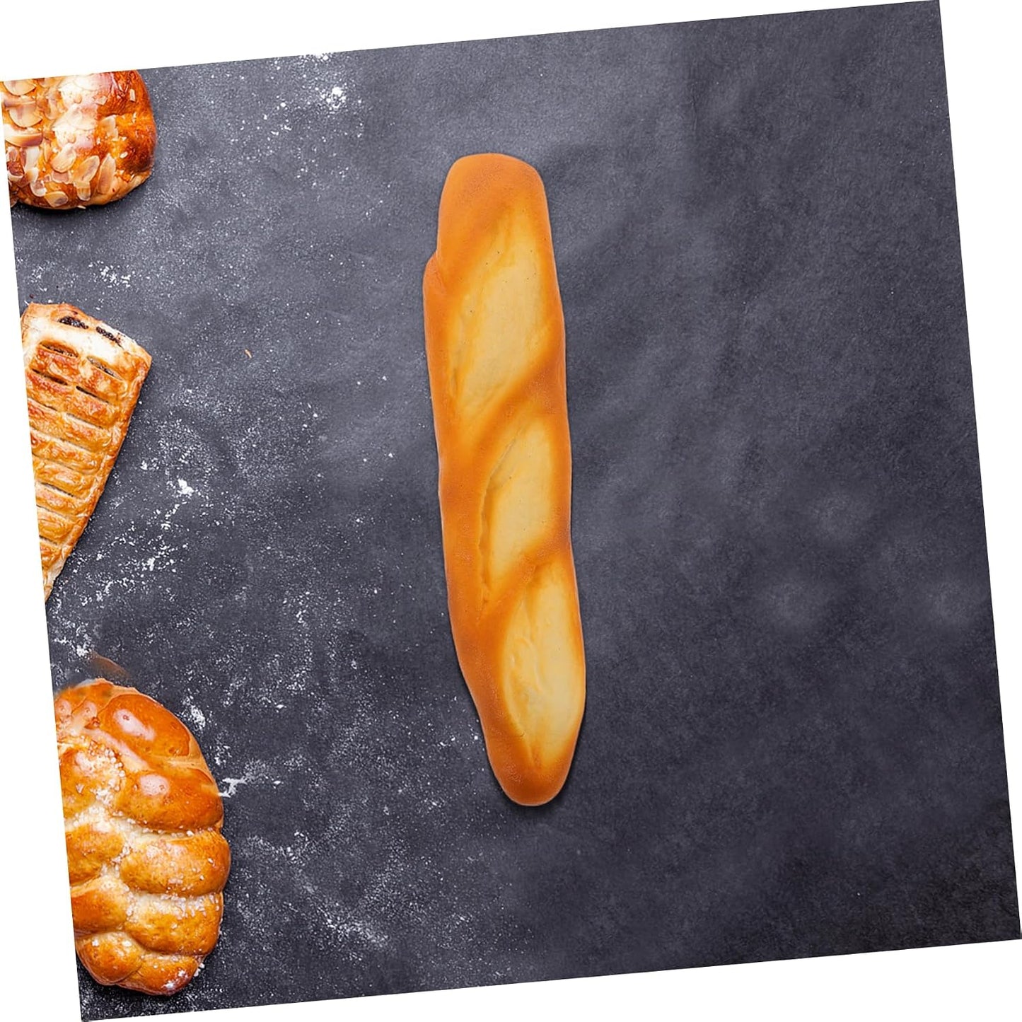 Cabilock Realistic Baguette Bread Model for Bakery Decoration Photography Props and Teaching Tools Faux Food Display