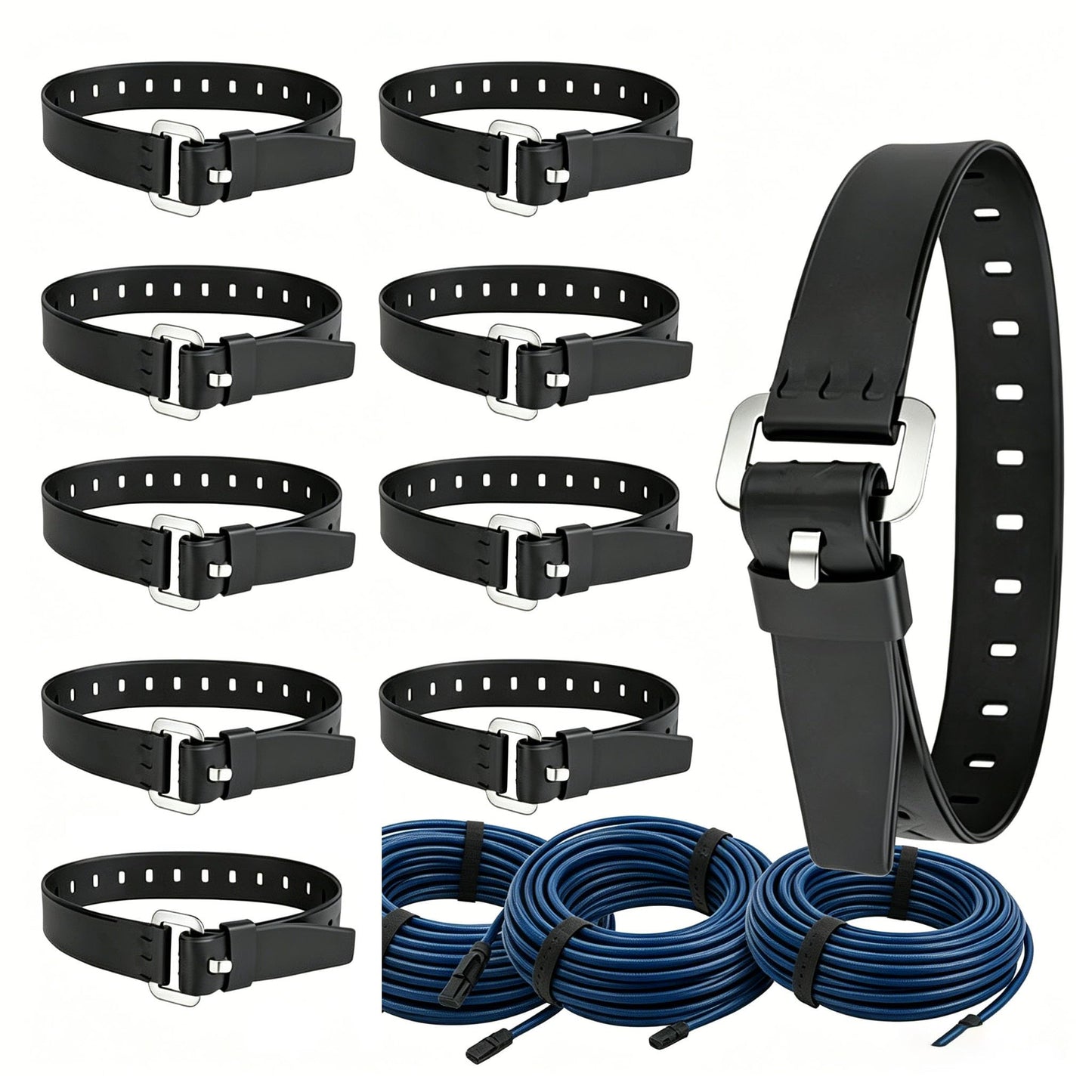 10Pcs Rubber Straps Utility Straps Securing Straps Lashing Strap, Adjustable Tension Straps with Buckle for Motor Gear, Skis, Garden Hoses, Luggage & Cargo – Heavy-Duty Quick Cinch Fastening Tool
