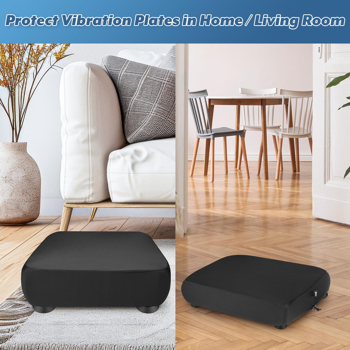 Cosmos Vibration Plate Cover Stretchy Dust Guard Sleeve for Vibration Plate Machine Protector Dust Cover Compatible with Life-pro Body Vibration Plate for Fitness Gym Weight Loss Shaping Home Exercise