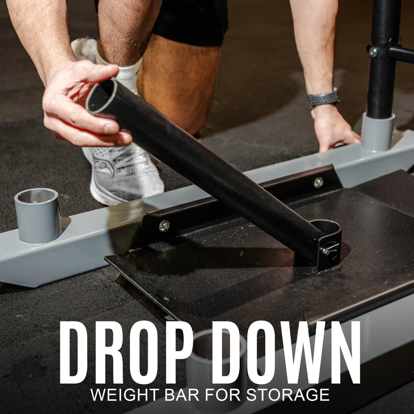 QUICKPLAY Weighted Push/Pull Sled - Heavy Duty Steel Strength & Conditioning Sled - Build Explosive Power, Speed & Agility - Folding, Compact Design - for 50mm Olympic Plates (Full Sled)