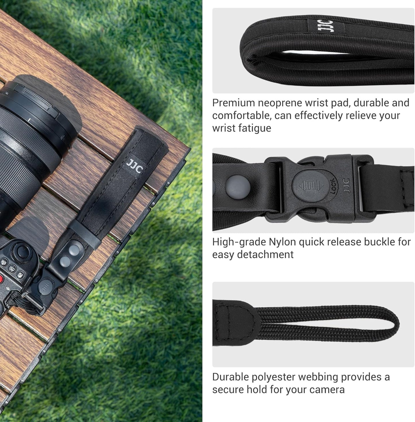 R5 R6 R10 M6 M50 M200 A7V A7IV A7III A7 A7II A7RV A7RIV A7RIII A7S JJC Updated Soft Camera Hand Strap Wrist Strap