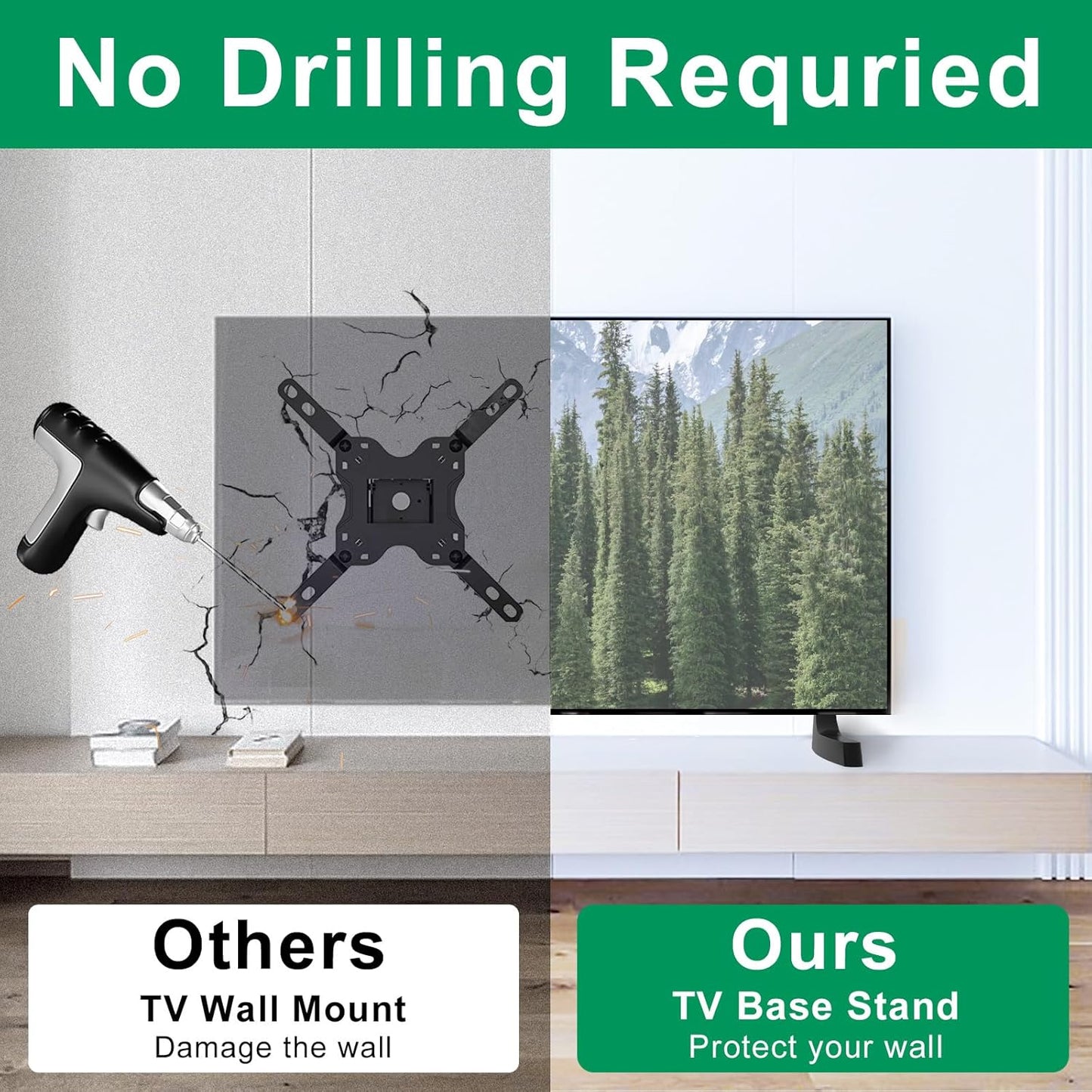 Varghesyla UN32J4000 UN32N4000AG UN32J4002AF UN32J4500AF UN32M4500 UN32M5300AF TV Stand Legs for Samsung Not Universal
