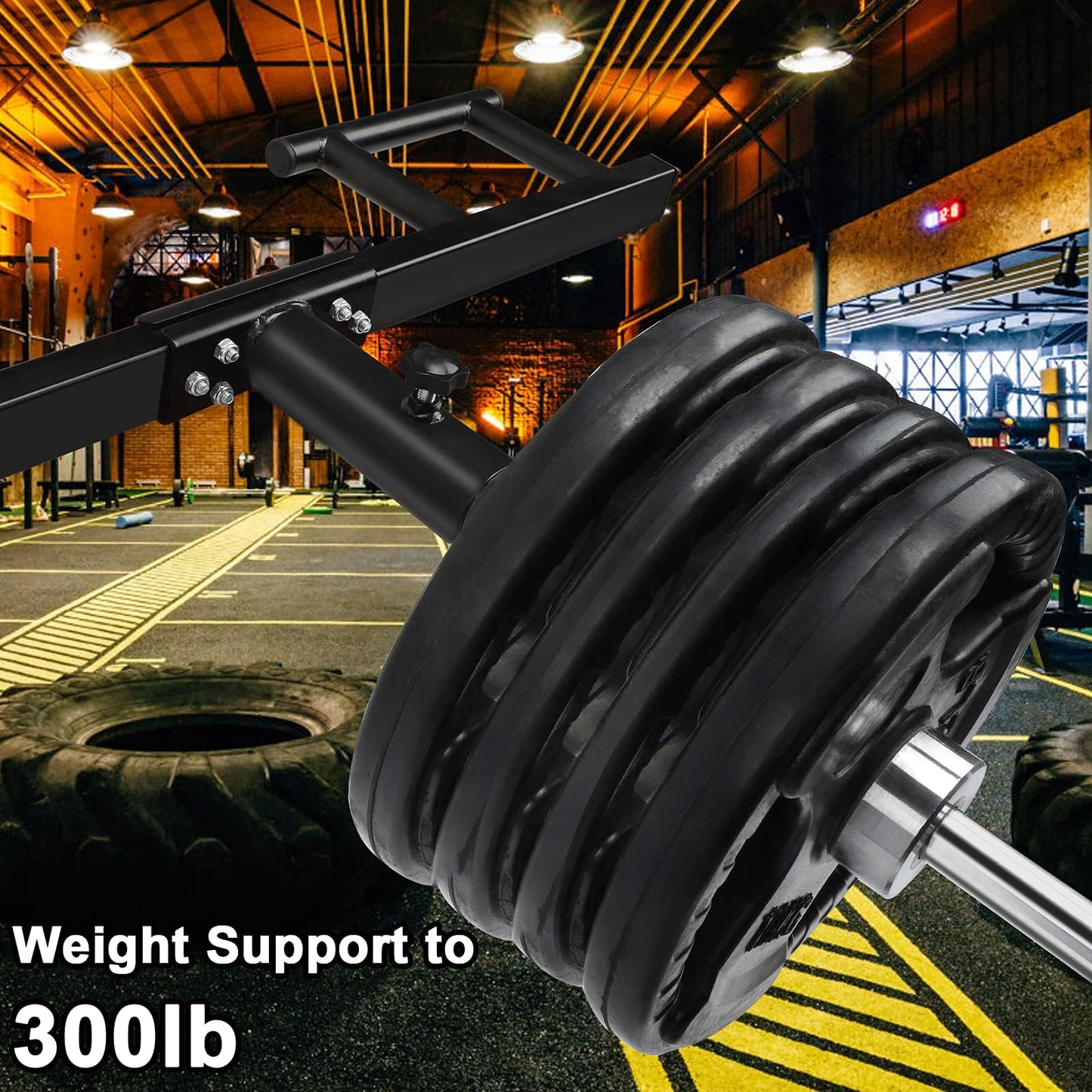 BRTGYM Viking Press Landmine Handle Attachment,for 2inch Olympic Barbell, Heavy Iron Made Home Gym Equipment for Deadlift Squat Row Press Workout