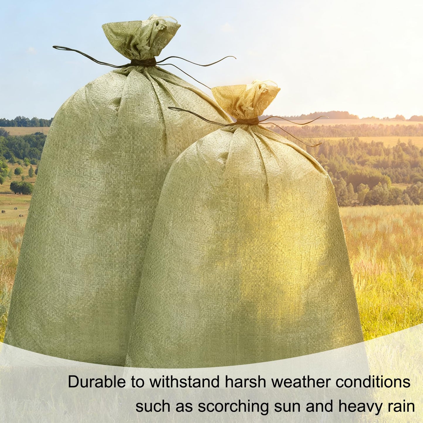 PATIKIL Heavy Duty Sand Bags, (15.8"x19.7", Gray) (10 Pcs), Empty Sandbags Woven Polypropylene Sandbags Sand Bags Suit for - Flooding Weight Construction Earth Bag Homes