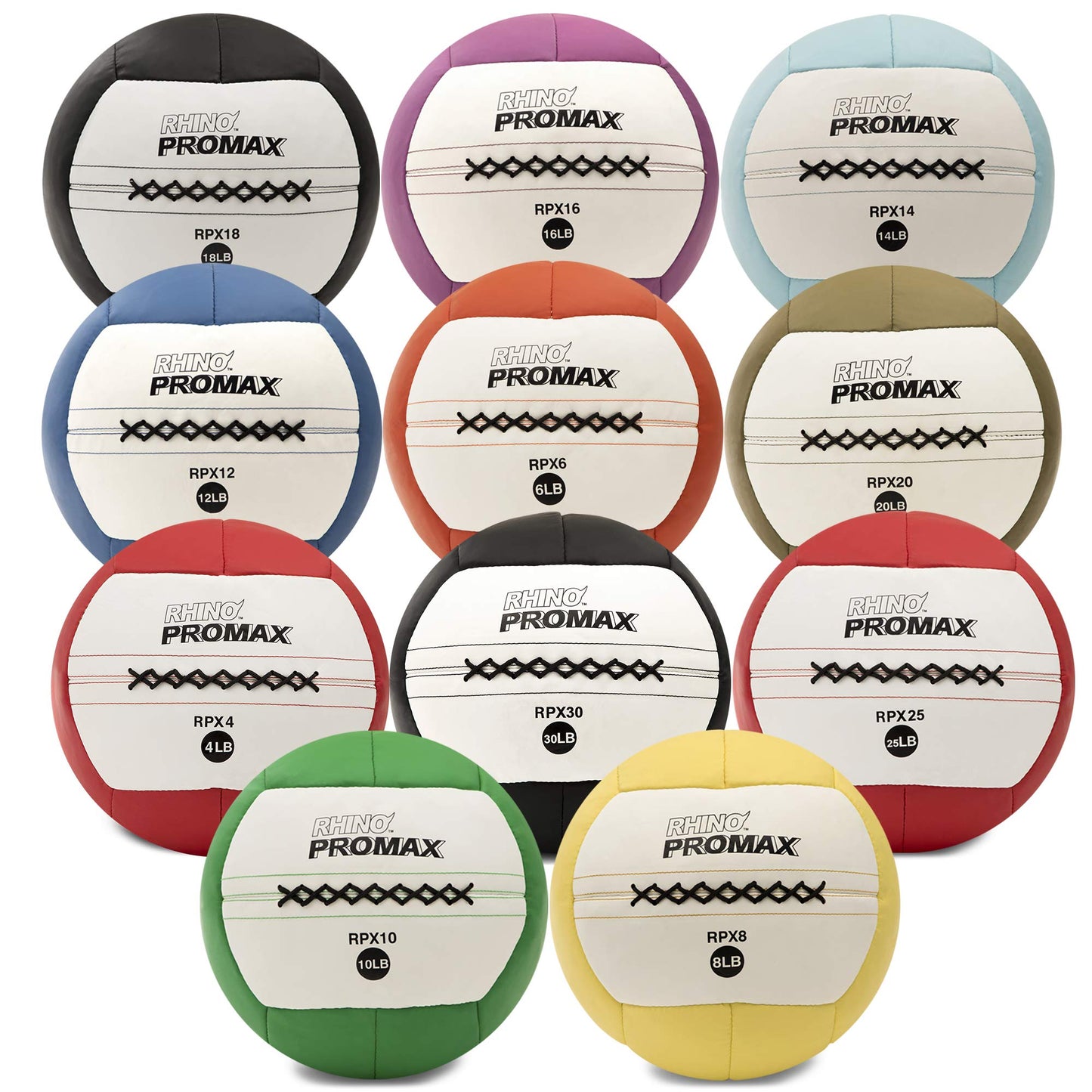 Champion Sports RPX16 Rhino Promax Slam Balls, 16 lb, Soft Shell with Non-Slip Grip, Medicine Wall Exercise Ball for Weightlifting, Plyometrics, Cross Training, & Home Gym Fitness