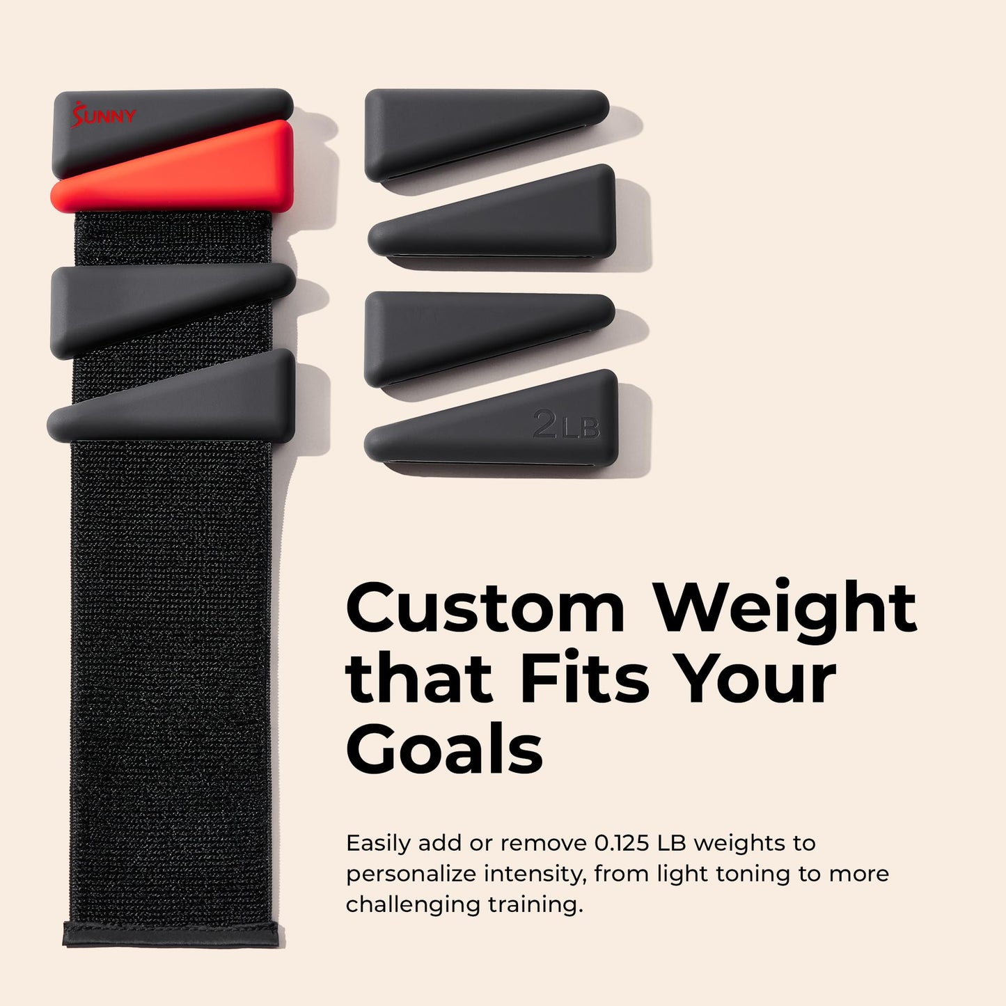 Sunny Health & Fitness Ankle Weights for Women & Men – Adjustable Wrist, Arm & Leg Weights in 1-2 lb Pairs | Ideal for Walking, Pilates, Yoga, Cardio & Strength Training