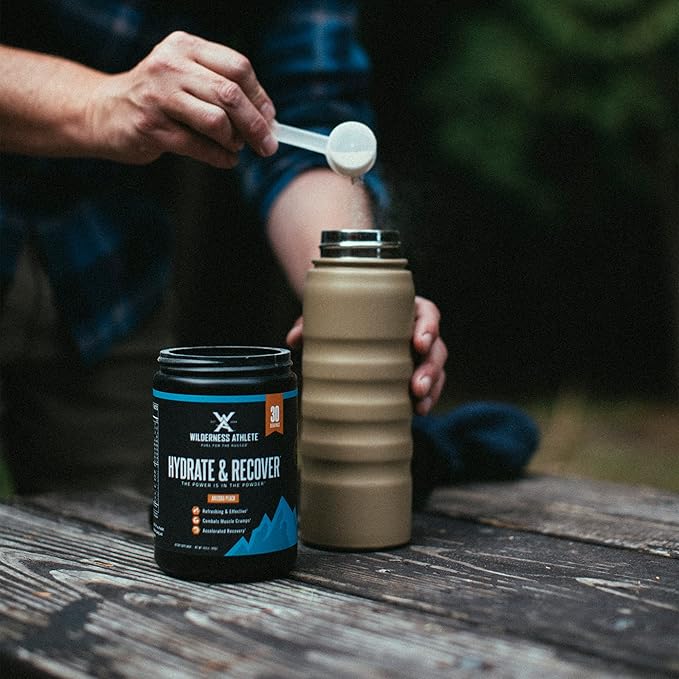 Wilderness Athlete - Hydrate & Recover | Liquid Hydration Powder Electrolyte Drink Mix - Recover Faster with Bcaas - Hydrate Powder with 1000mg of Vitamin C - 30 Serving Tub (Berry Blast)