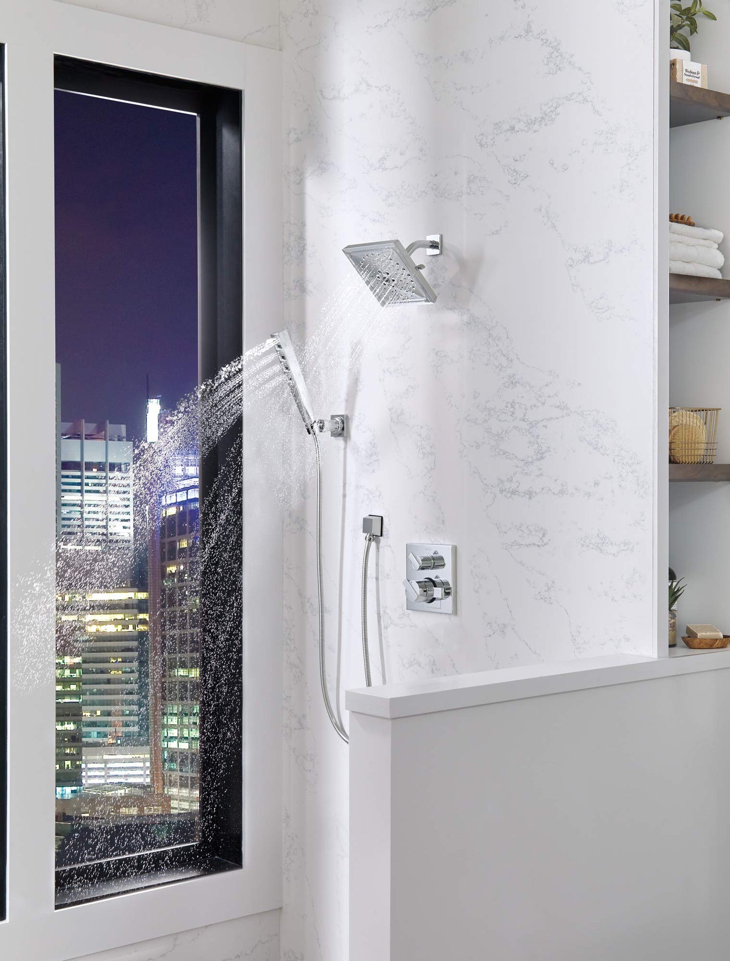 Delta Faucet Ara 17 Series 6-Setting Integrated Diverter Valve Trim Kit, Chrome Diverter Valve Trim Kit, Shower Trim Kit, Chrome T27967 (Valve Not Included)