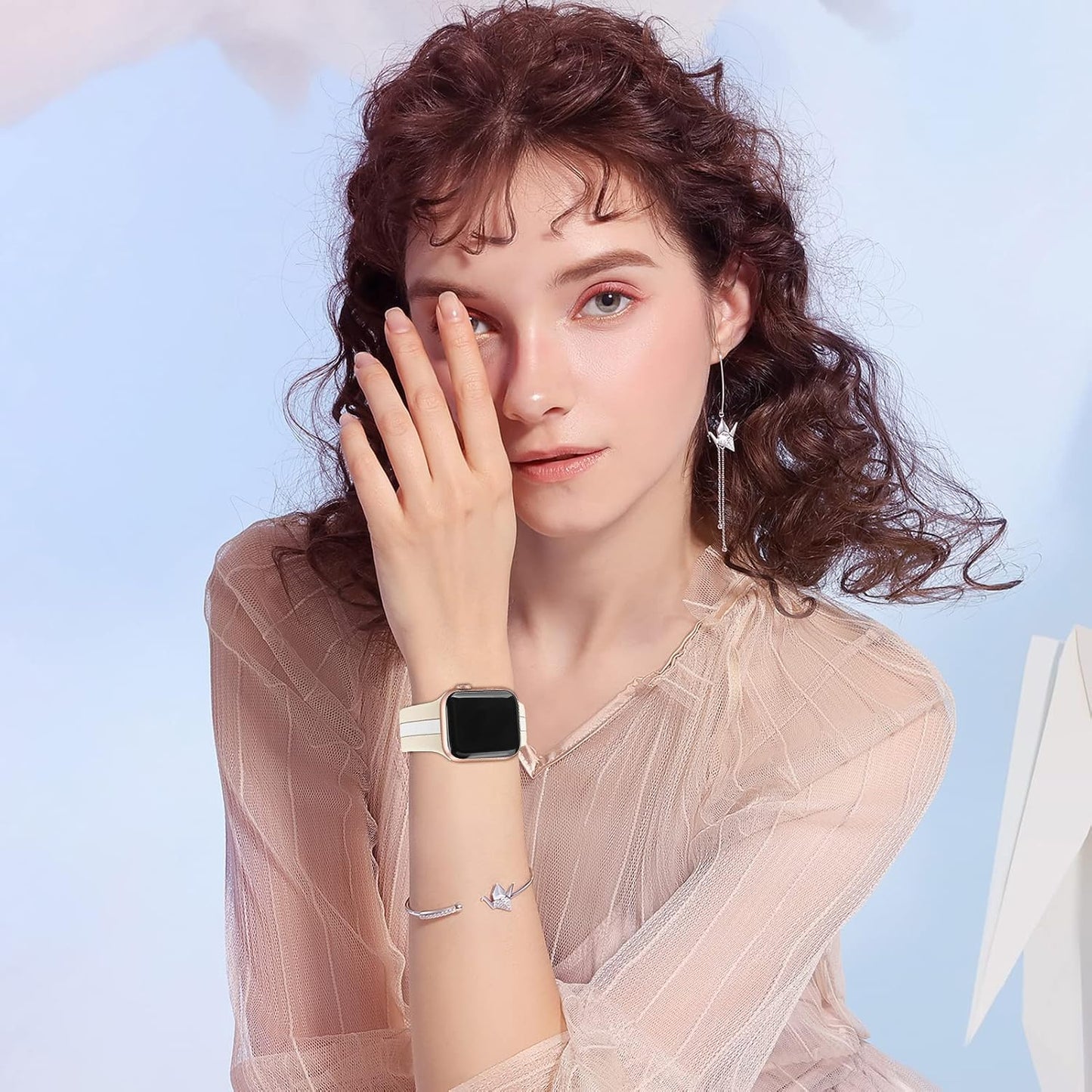 38mm 40mm 41mm 42mm 44mm 45mm 49mm 11/10/9/8/7/6/5/4/3/2/1/se/Ultra Designer Sport Band Compatible with Apple Watch