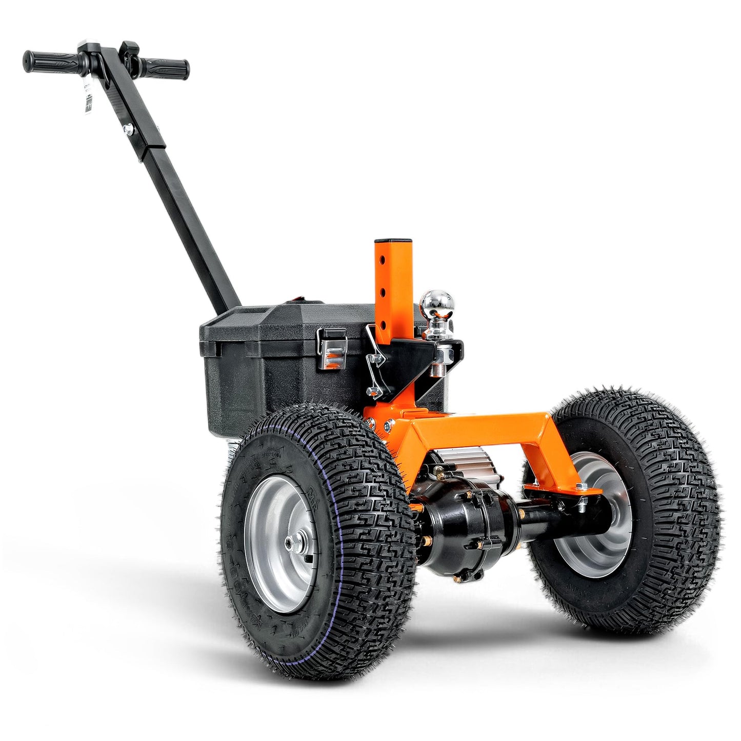 SuperHandy Electric Trailer Dolly – 24V 7Ah Sealed Lead Acid AGM Batteries 800W Heavy Duty Motor, 2" Ball Mount, Adjustable Thumb Throttle, Reverse/Drive Switch (3 Wheel, 2800 lb)