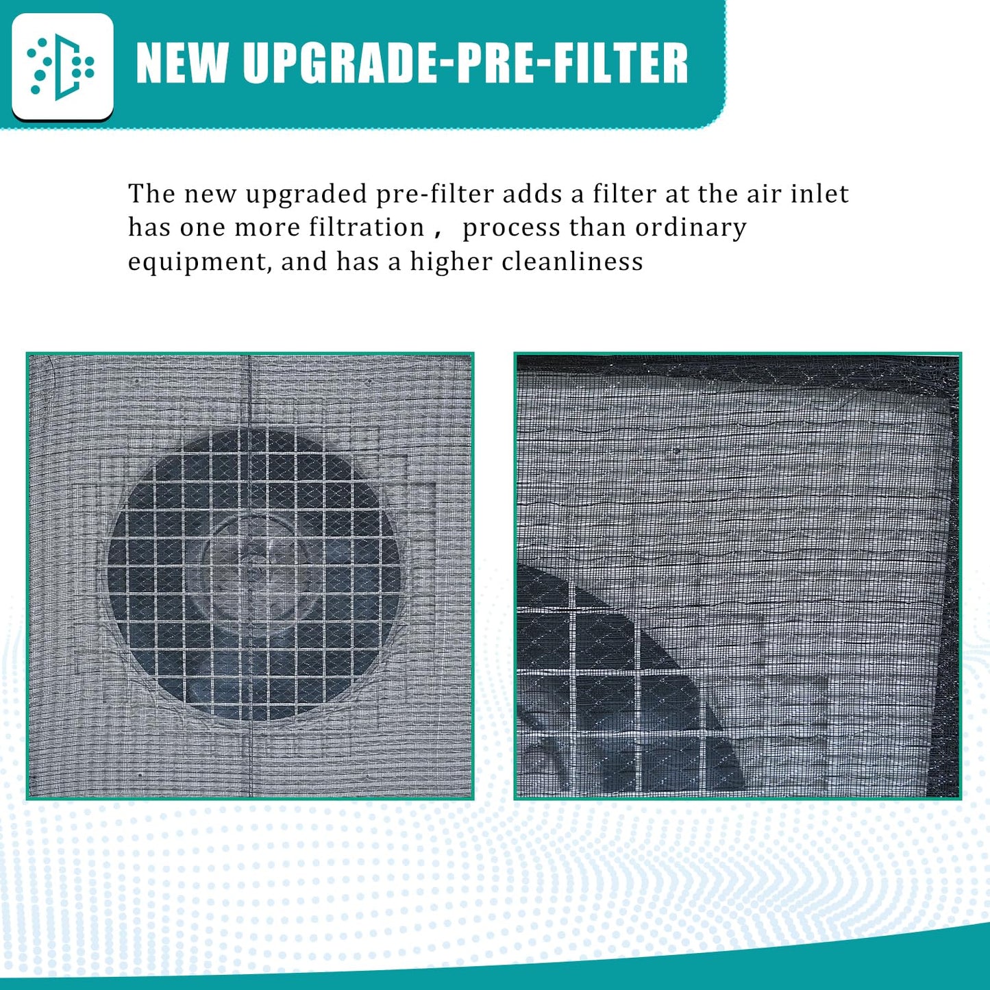 BOBADDST HEPA H14-Filter Laminar Flow Hood FFU Updated FanFilter Unit（Include HEPA Filter）100/ISO Class 5 Cleanroom/Laboratory/Cleanroom/Mushroom Room, Laminar Air Flow Hood(46.2"x22.6"，Dual Machine)