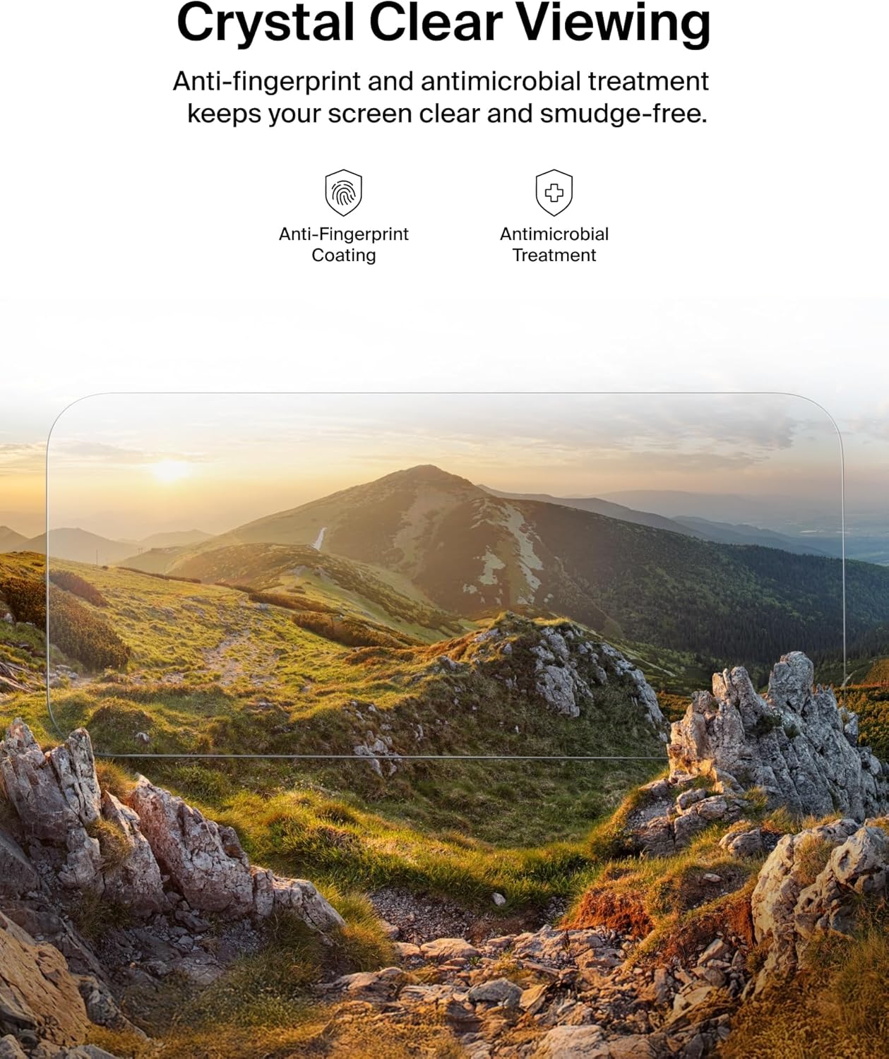 17 Belkin ScreenForce TemperedGlass Screen Protector for iPhone Pro, Scratch-Resistant Impact Protection w/Included