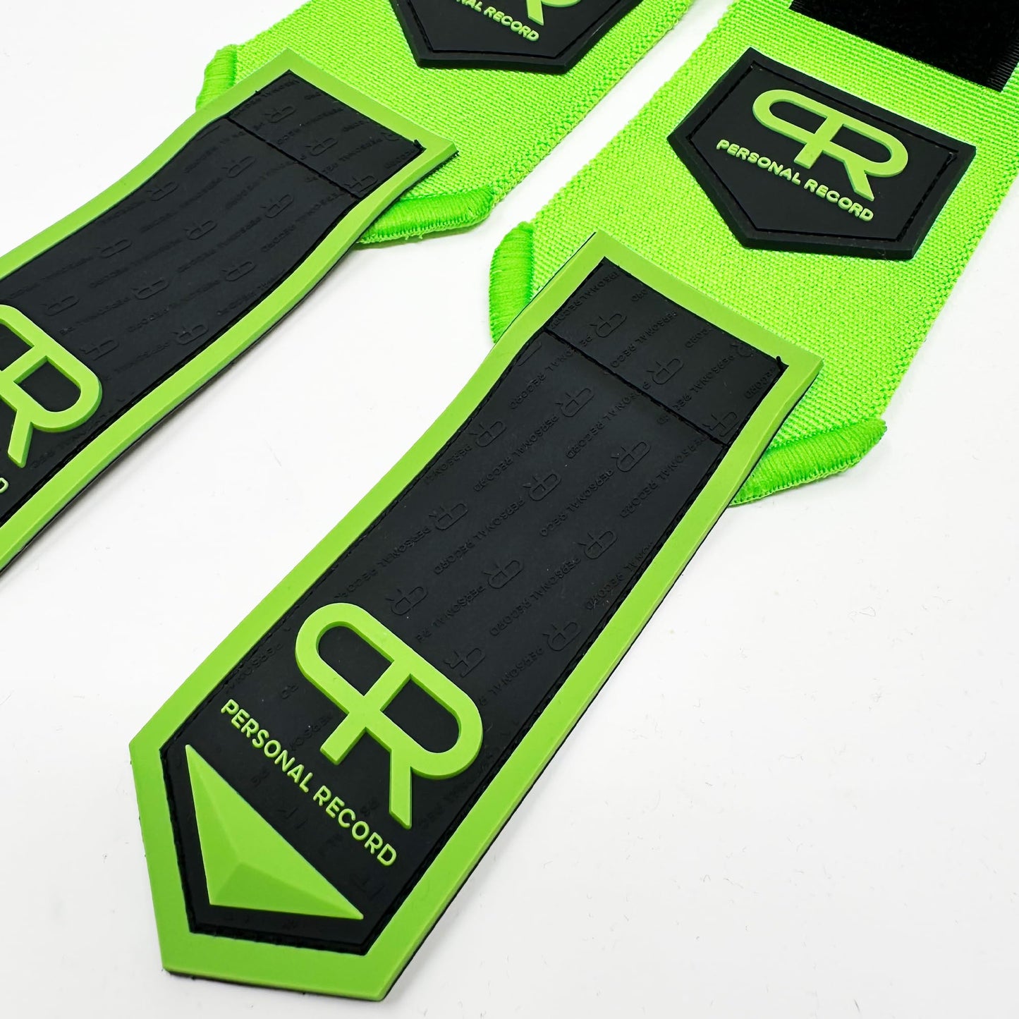 PR PePR Personal Record Heavy Duty Premium Wrist Wraps, More Elasticity, Reinforced Stitching, Extra Wide Strap, Strong Thumb Loop, Larry Wheels Weightlifting Wraps, Lifting Wrist Wraps (Neon)
