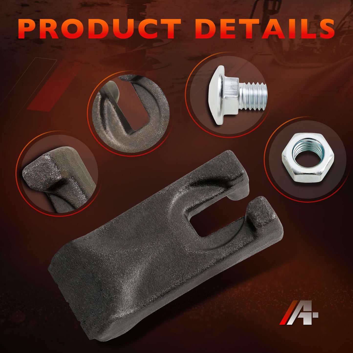 Carbide Auger Teeth, 134519 40/50 Tooth Size, Compatible with Pengo Aggressor Auger, Heavy Duty Replacement Digging Teeth- 4 Pack