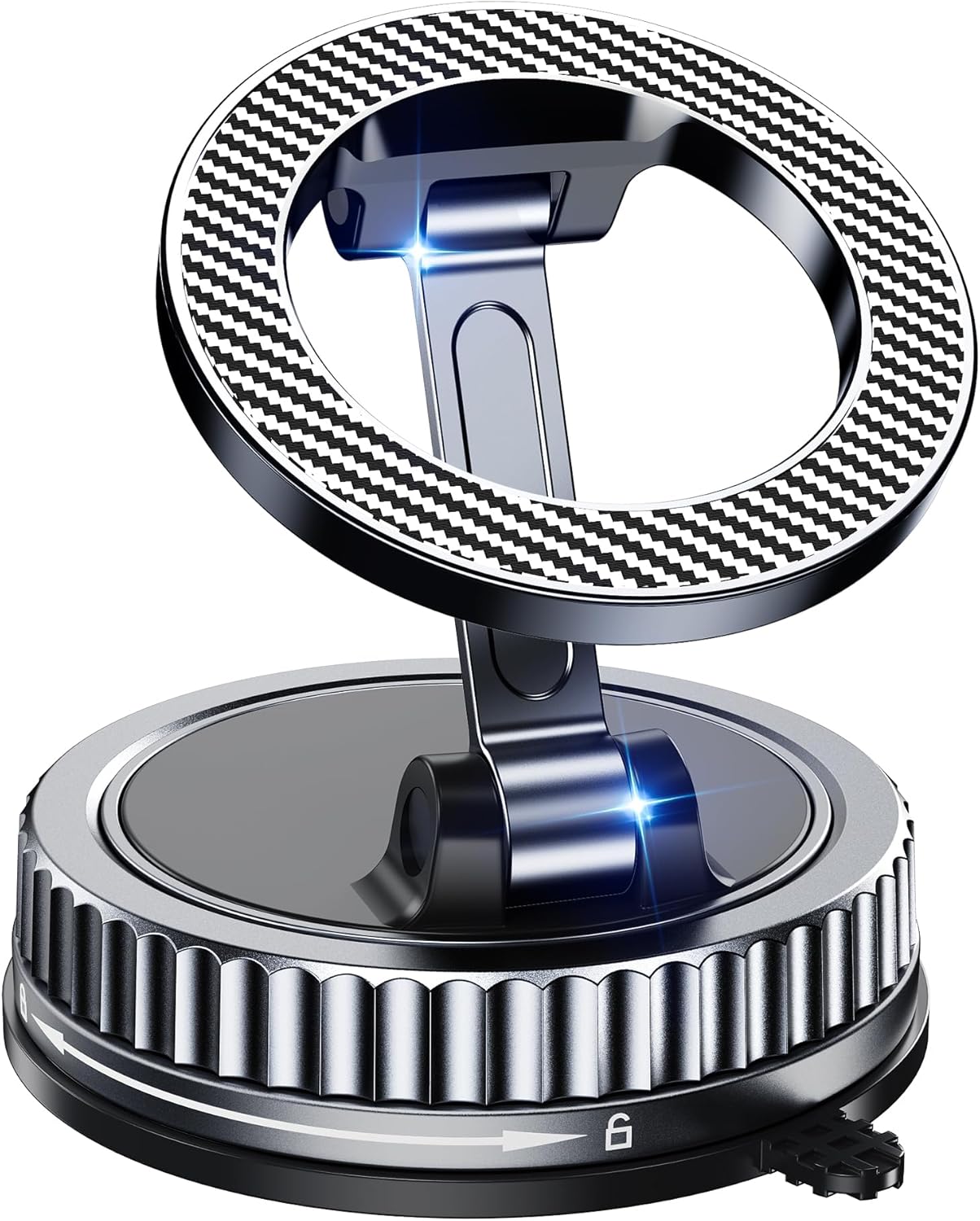 Chiclish [2026 89+LBS 3700gf 360 17-12 Car Phone Holder for Magsafe Suction & Magnetic] Adjustable Cell Phone Mount