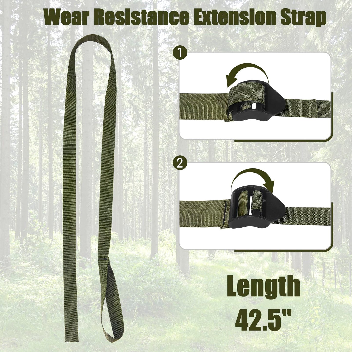 freecat Universal Shoulder & Tether Straps for Summit Treestands-Durable Replacement Cables for Climbing Stands,Adjustable Backpack Straps,Essential Tree Stand Accessories