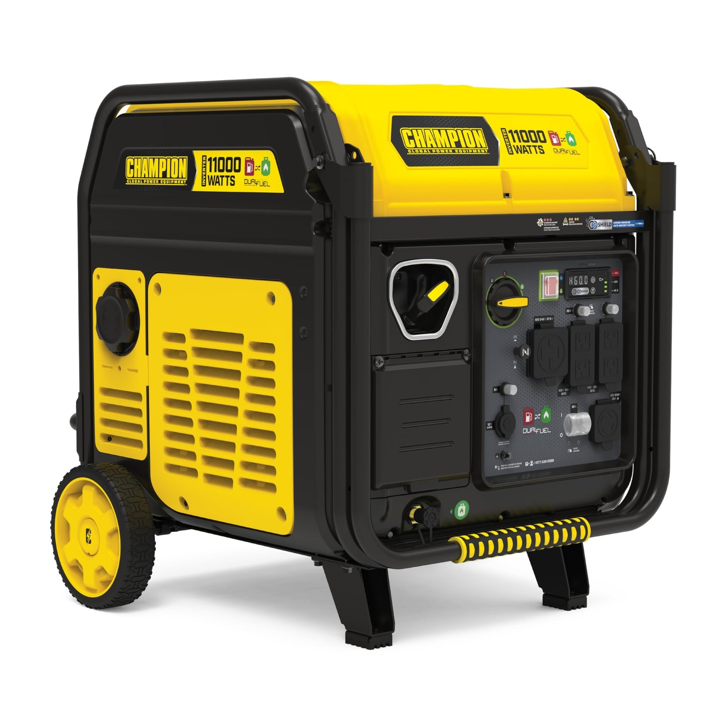 Champion Power Equipment 11,000-Watt Electric Start Dual Fuel Home Backup Portable Inverter Generator with Quiet Technology and Free 3-Year Warranty