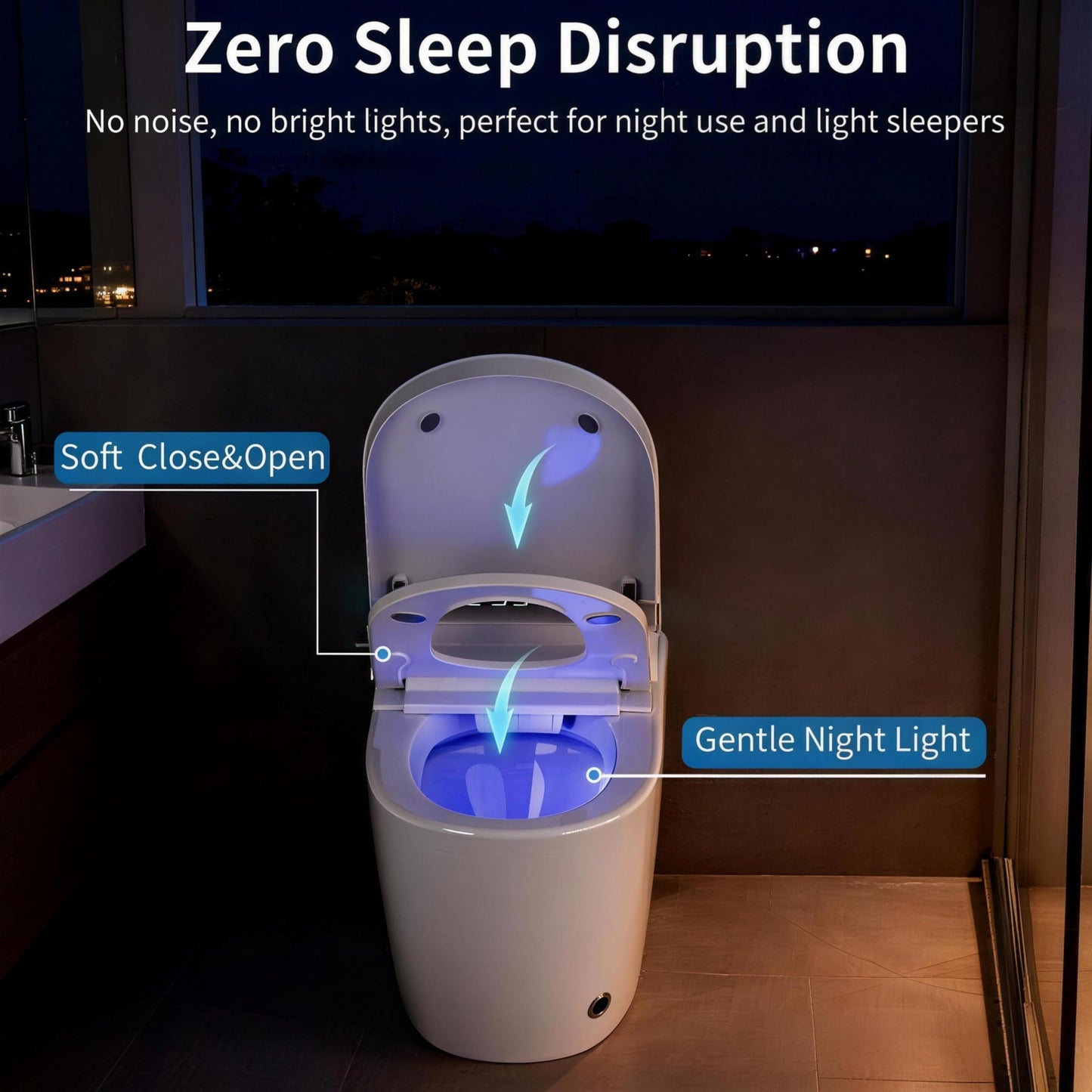 Smart Toilet with Bidet Built in, Auto Soft Open/Close, Booster Pump Tank, 1000g MaP Auto Dual Flush, Foam Shield, UV-C Light, Heated Seat, Instant Warm Water, Deodorization, ADA Height for Bathrooms