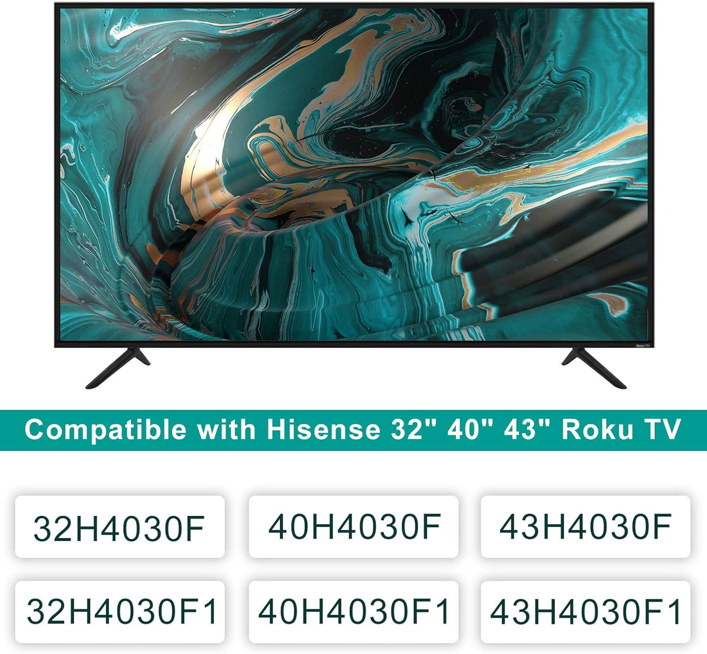 Dinghosen 32H4F 32H4030F1 40H4030F 43H4030F, TV Stand for Hisense TV Legs, Stand for Hisense Smart TV, for Replacement