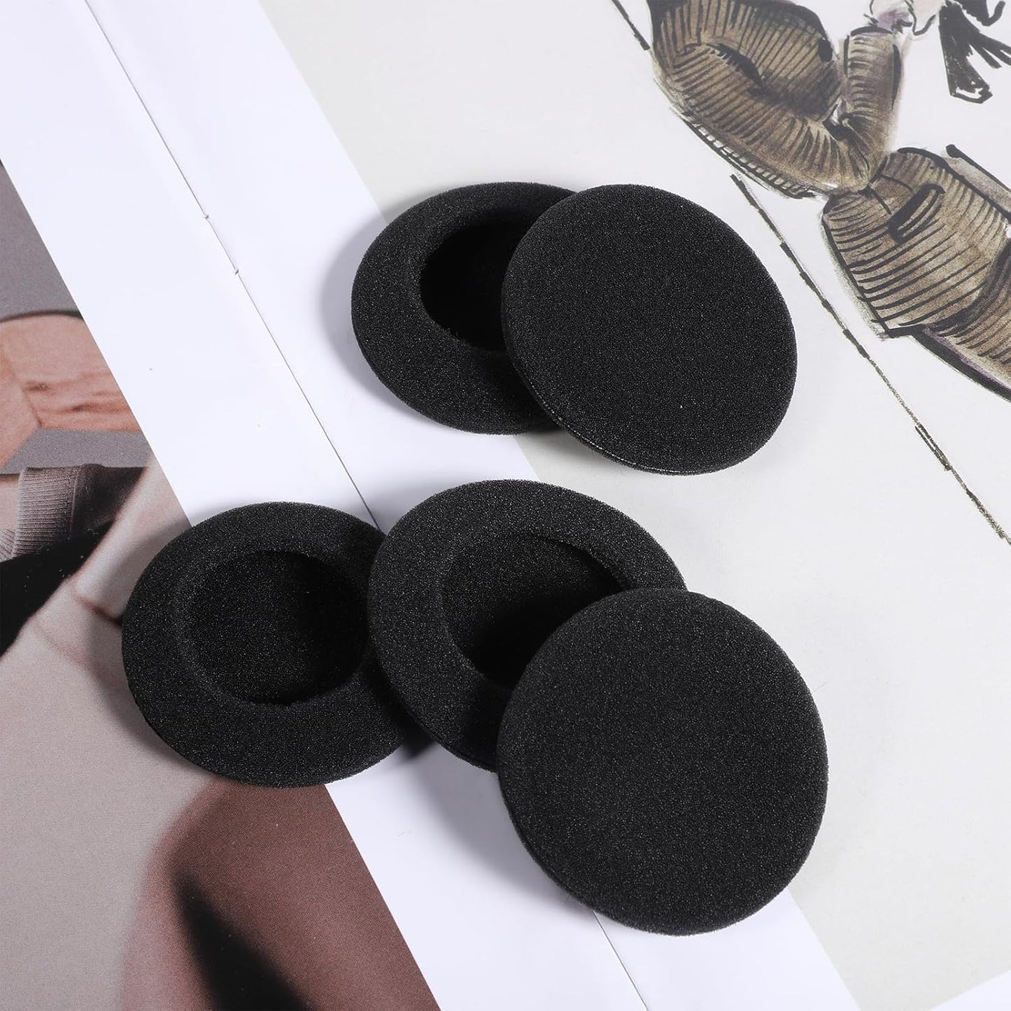 Zyghjort 6 50mm/2" Headsets H251 H251n H261n H351 H361 PCS Headphone Earpads, Ear Cushions Ultra Soft Foam Cover