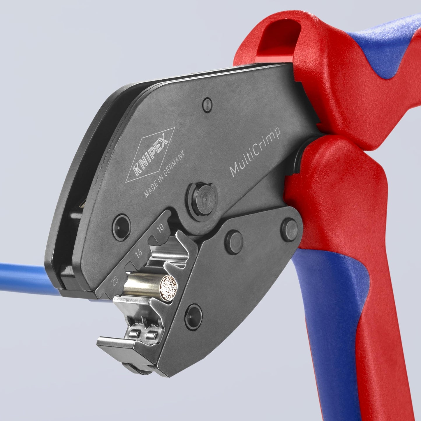 Knipex Tools 97 33 02 MultiCrimp Pliers and Quick Changer Magazine with 5-Interchangeable Crimping Dies