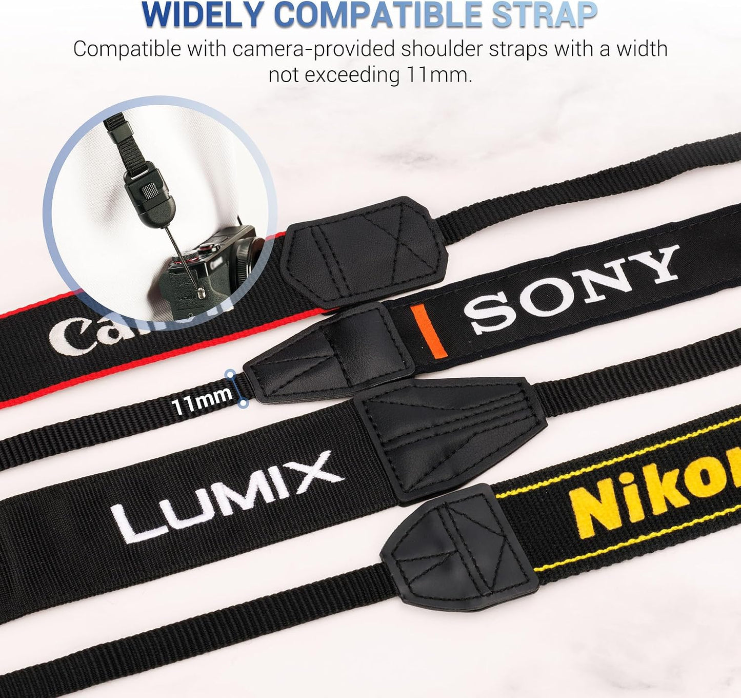 Quick Release Neck Strap for Mirrorless & Compact Cameras - Comfortable & Durable