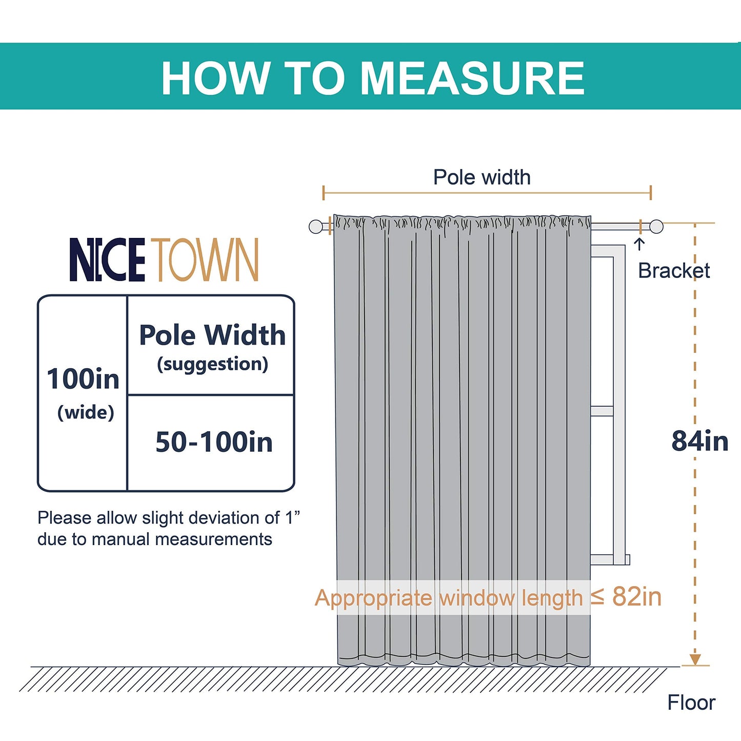 NICETOWN White 84 Inch Long, Extra Wide Sheer Voile Window Curtains Panels for Children Room & Door Decor (100" Wide, White, 1 Panel)