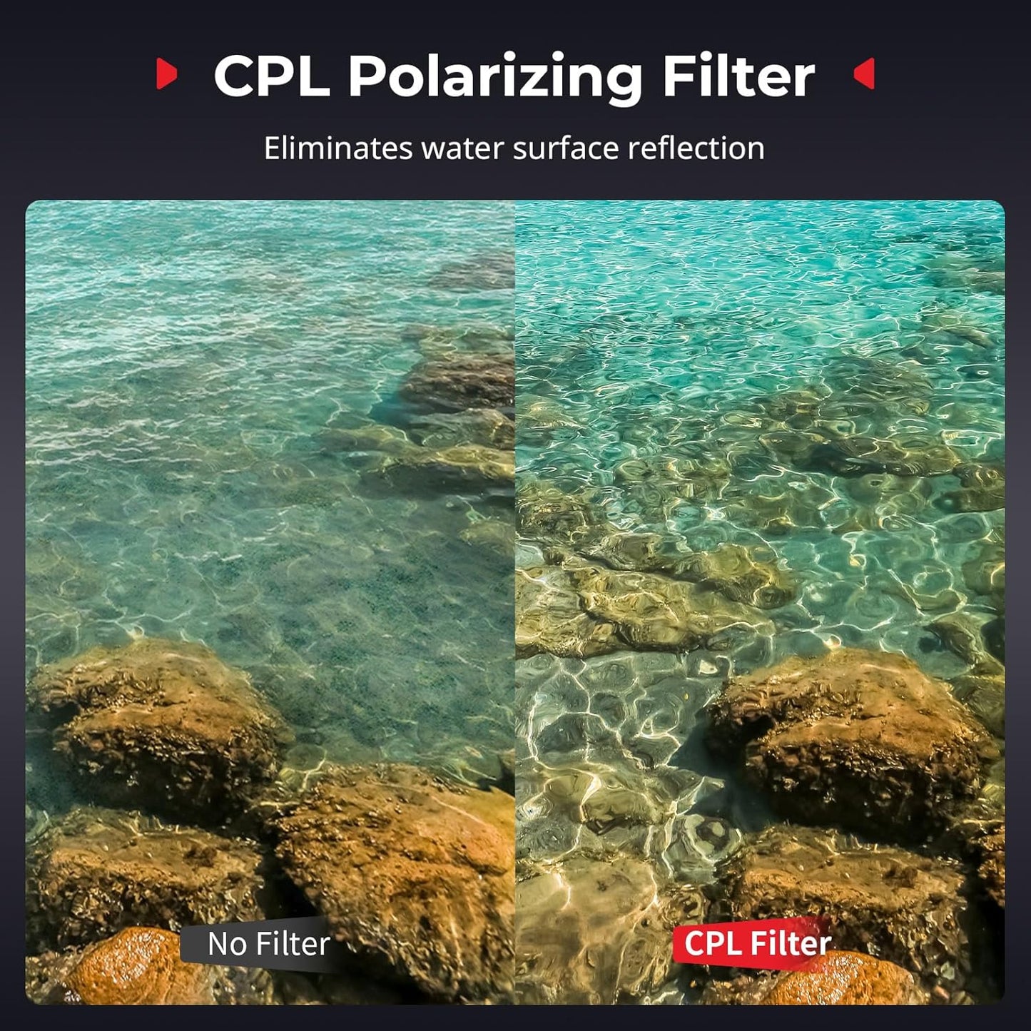 SMALLRIG ND16, ND32, ND64 Nano Filter Kit Only for DJI Osmo Nano, Includes CPL Polarizing Filter, and Filters