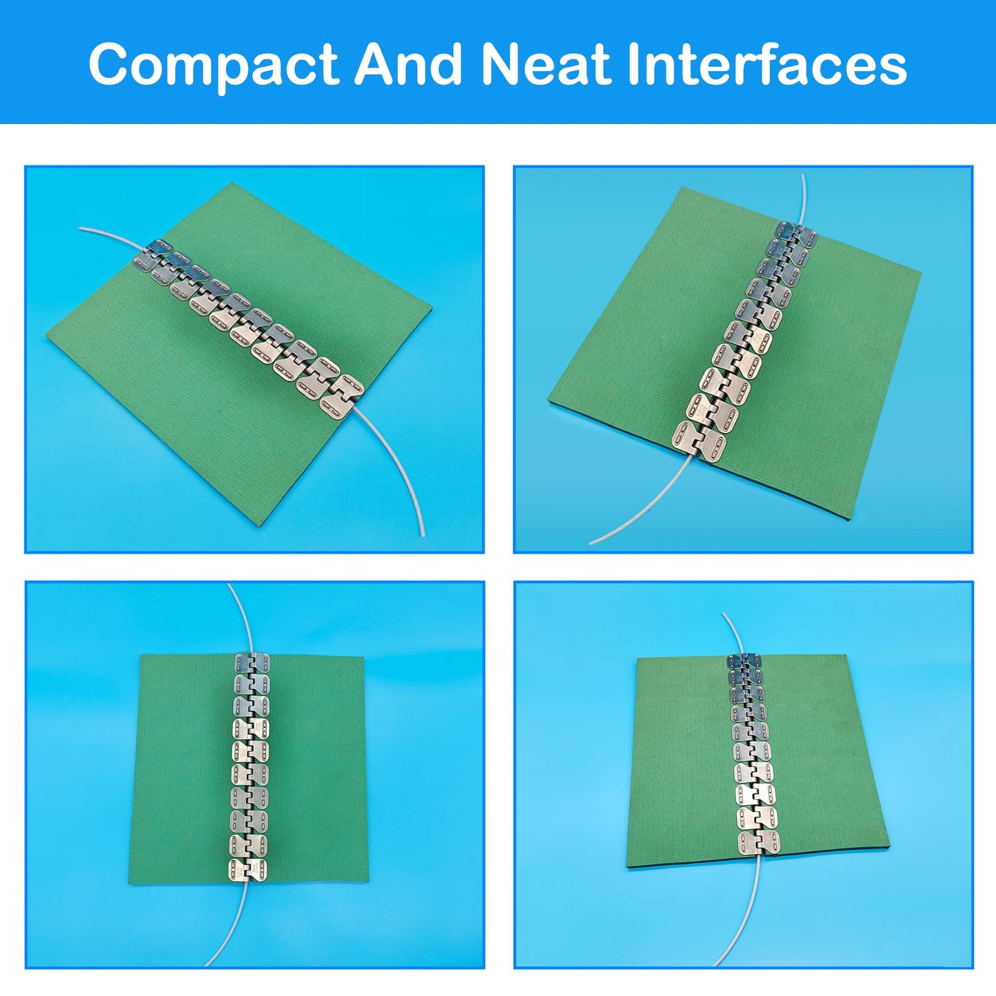 Mini 4" Conveyor Belt Staple Fastener Installation Tool Mechanical Splice Lacing Machine Fastener Lacer for Butterfly Steel Buckle Staple Fasteners, Easy Installation