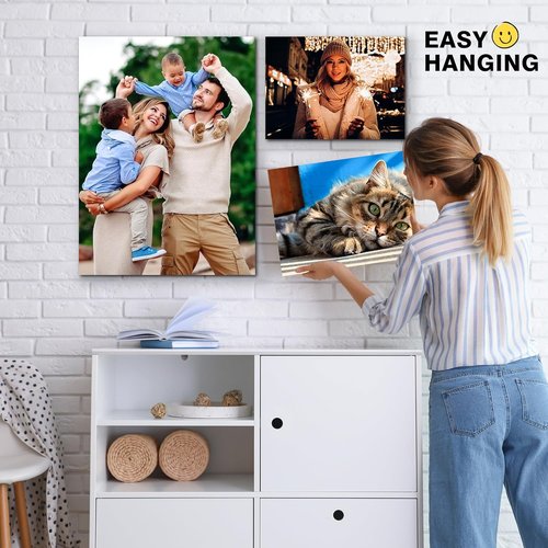 Custom Canvas Prints by Ship Next Day - Personalized Wall Art for Living Room & Bedroom | 8"x10" Framed Photo Gifts