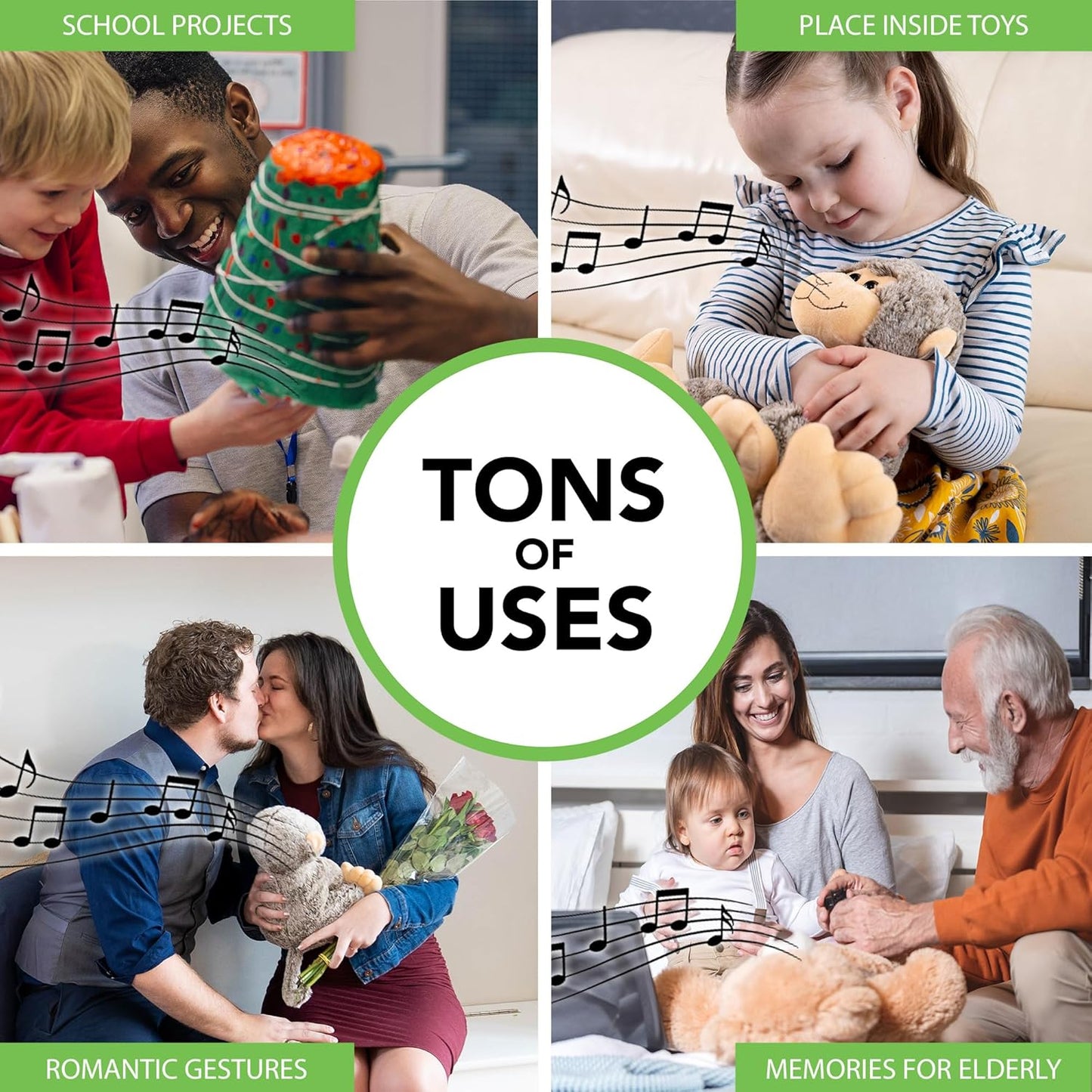 Friendly Songs 2+ 70+ MP3 MP3 Hr Voice Box for Stuffed Animals by - This Sound Module can Hold Songs or Voice