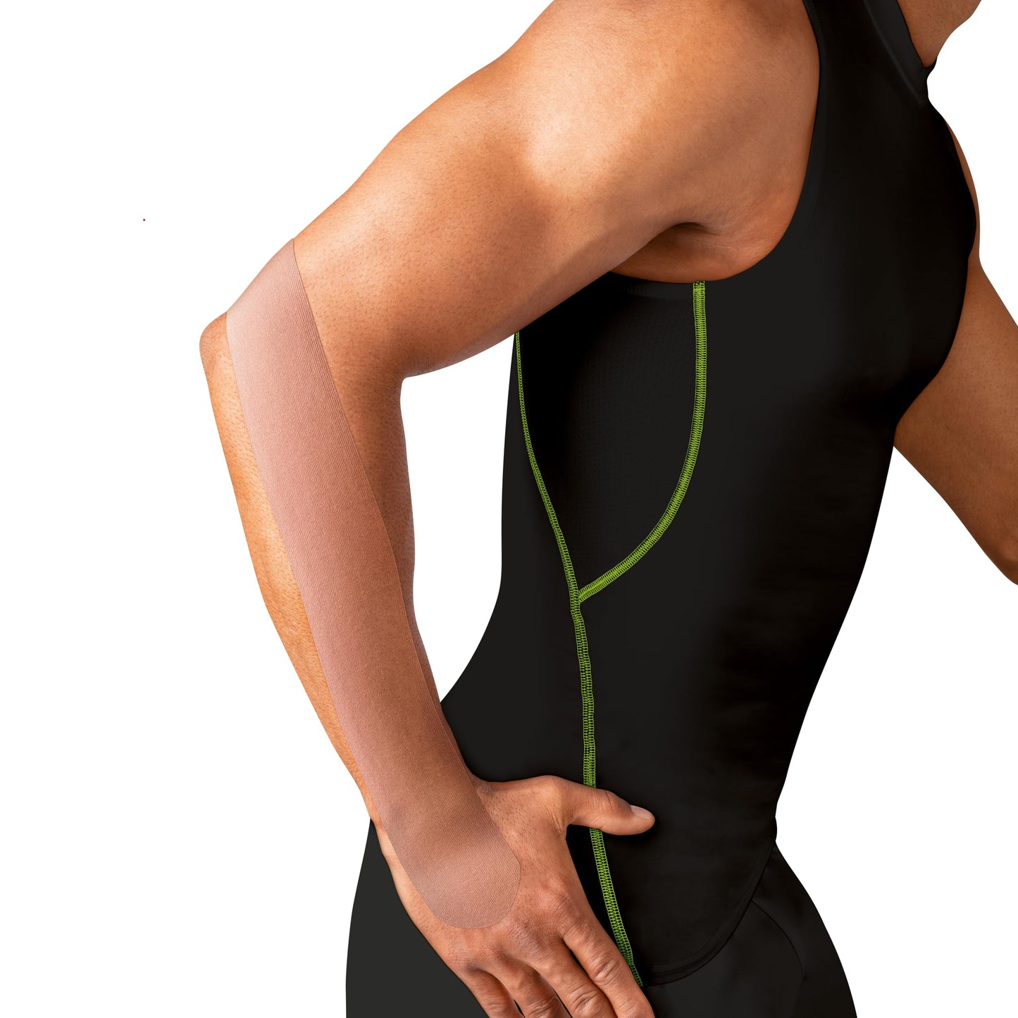 Leukotape K Kinesiology Tape – Water-Repellent, Skin-Friendly, Stays in Place for up to 9 Days - 2 in x 5.5 yds, Tan, 1 Roll