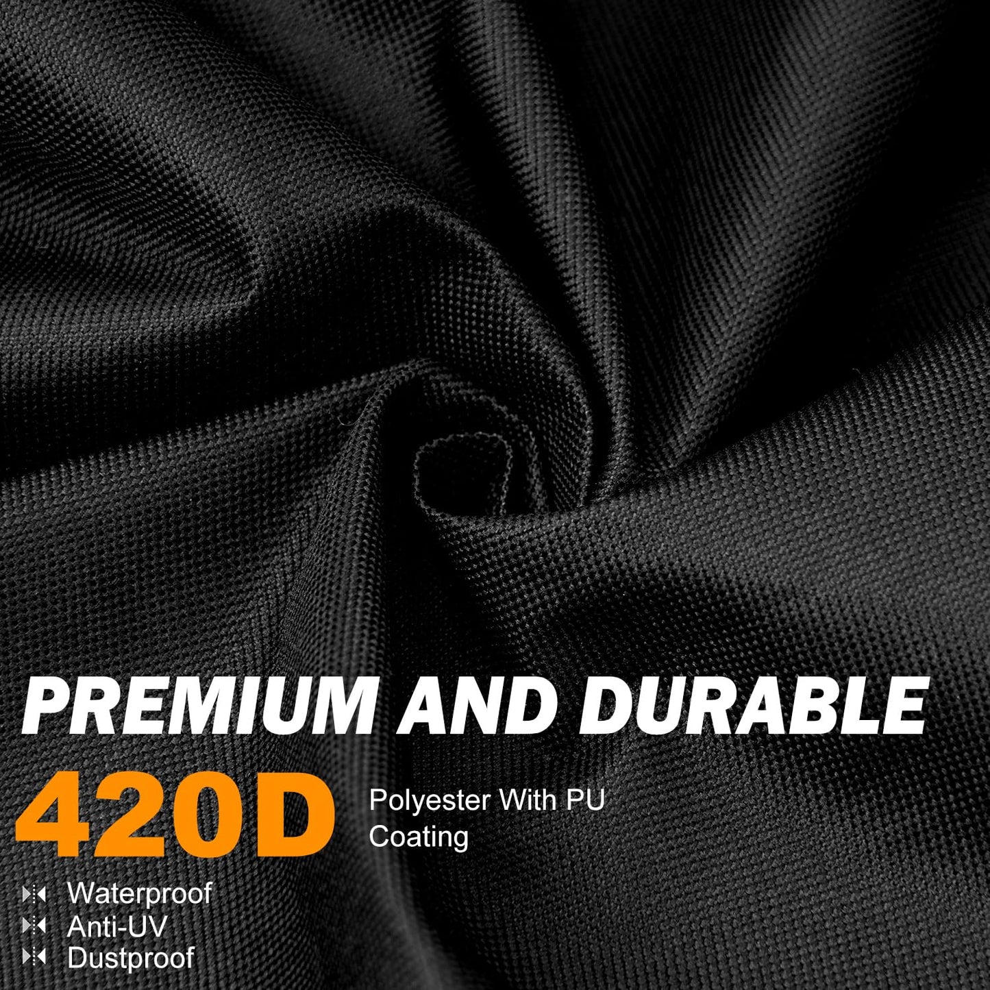 ClawsCover Unfolding Treadmill Cover Waterproof Dustproof Running Machine Cover Exercise Workout Equipment Protective with Night Relfective Handle,Elastic Hem,for Home Gym Indoor Outdoor Use,Black
