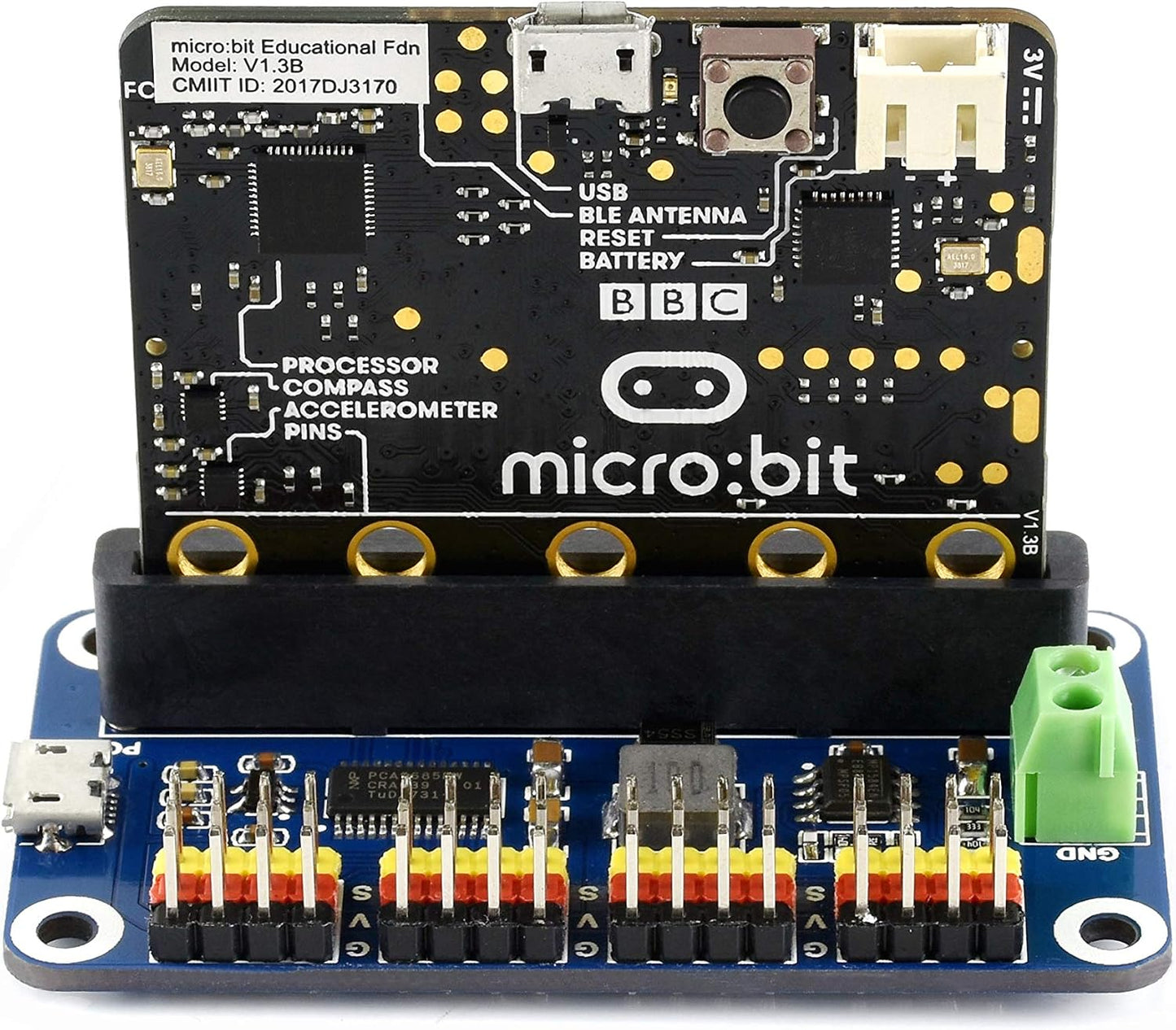 waveshare 16 12 I2C Servo Driver for Micro/-bit Channel PWM Outputs Bit Resolution Interface