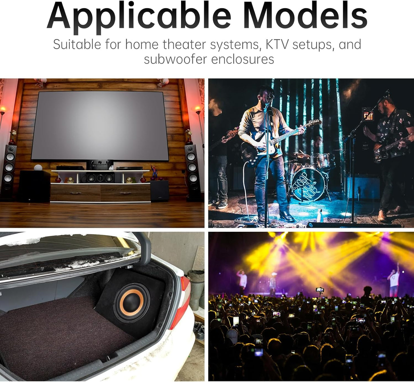 DriSentri 6.5 Inch Bass Loudspeaker Woofer Speaker for Car Audio/Home Theaters, Wide Frequency Response Car Audio