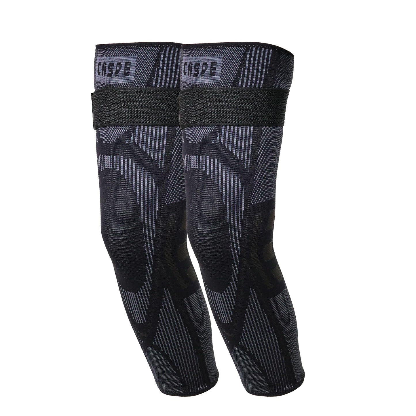 Caspe 2 Pack Leg Compression Sleeve With Strap, Full Length Thigh Knee Calf Support, Knee Compression Sleeve Women & Men, Full Leg Support for Light Recovery, Daily Wear (XX-Large)