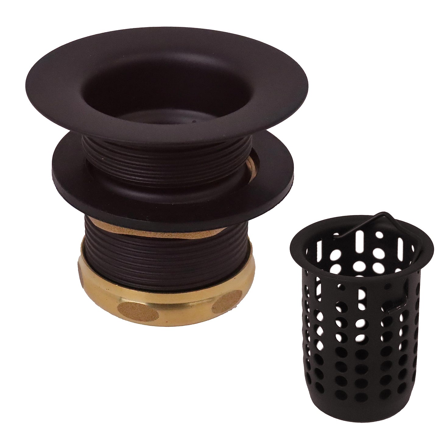 Westbrass D218-50-12 Junior Bar and Laundry Sink Drain Assembly with Removable Strainer Basket, Oil Rubbed Bronze (50-Pack)