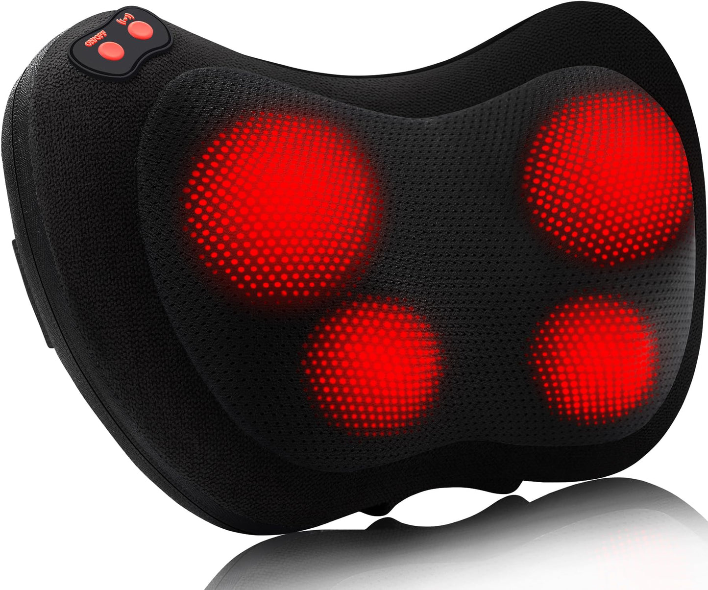 Papillon Fathers Day Dad Gifts for Husband,Back Massager with Heat,Shiatsu Neck Massager Pillow for Back,Neck,Shoulder,Foot&Lower Back Pain Relief,Relaxation Gifts for Women/Mom/Dad(Black)