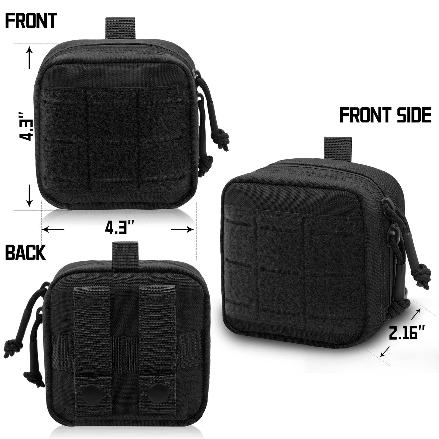 Small Admin Pouch Molle, Tactical Mini Utility Tool EDC Waist Belt Pouches Bag for Vest Backpack