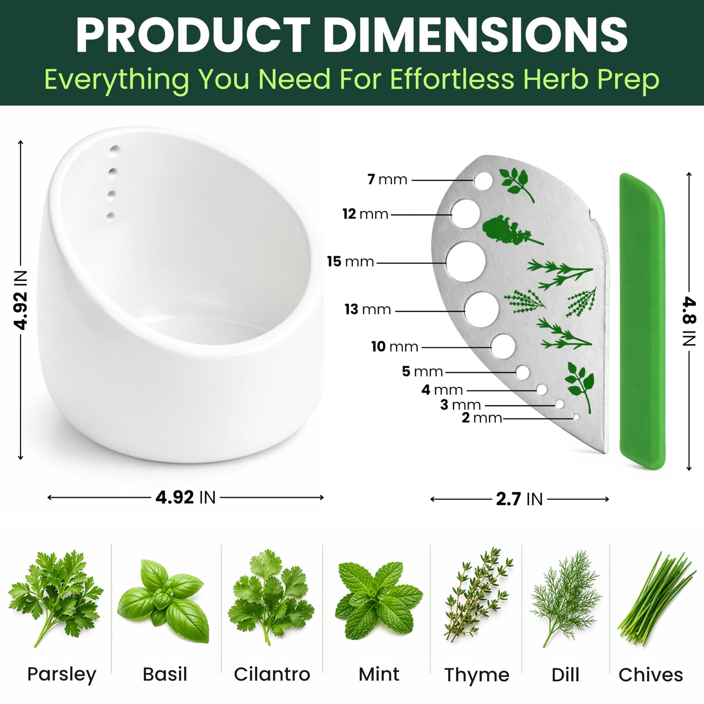 Ceramic Herb Stripper Bowl – Handmade Pottery Leaf Stripping Tool for Fresh Herbs Elegant Grating Bowl for Kitchen or Table Decor Easy Stem Remover Unique Gift for Cooking Lovers