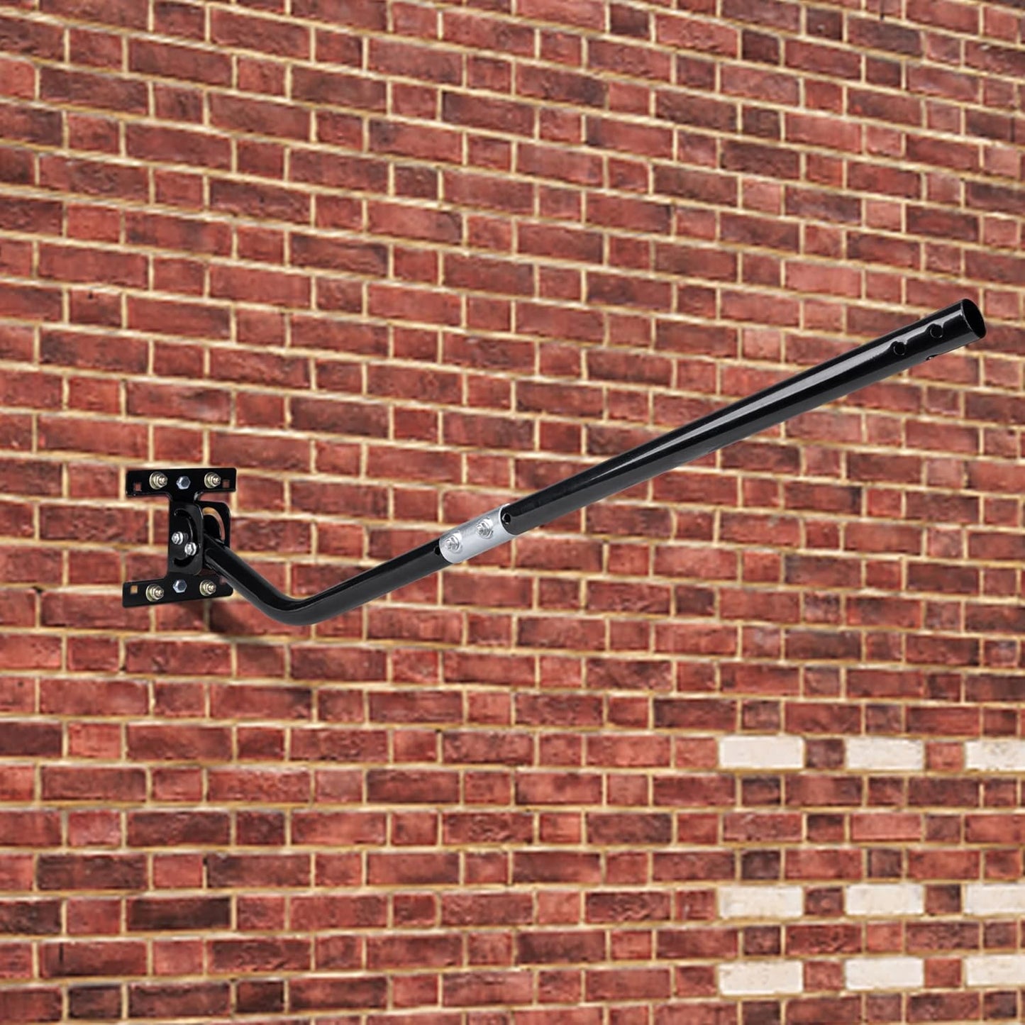 LFUTARI 32.8" Universal TV Antenna MountAdjustable Antenna Mounting PoleWeatherproof Mast PoleSteel J-Mount