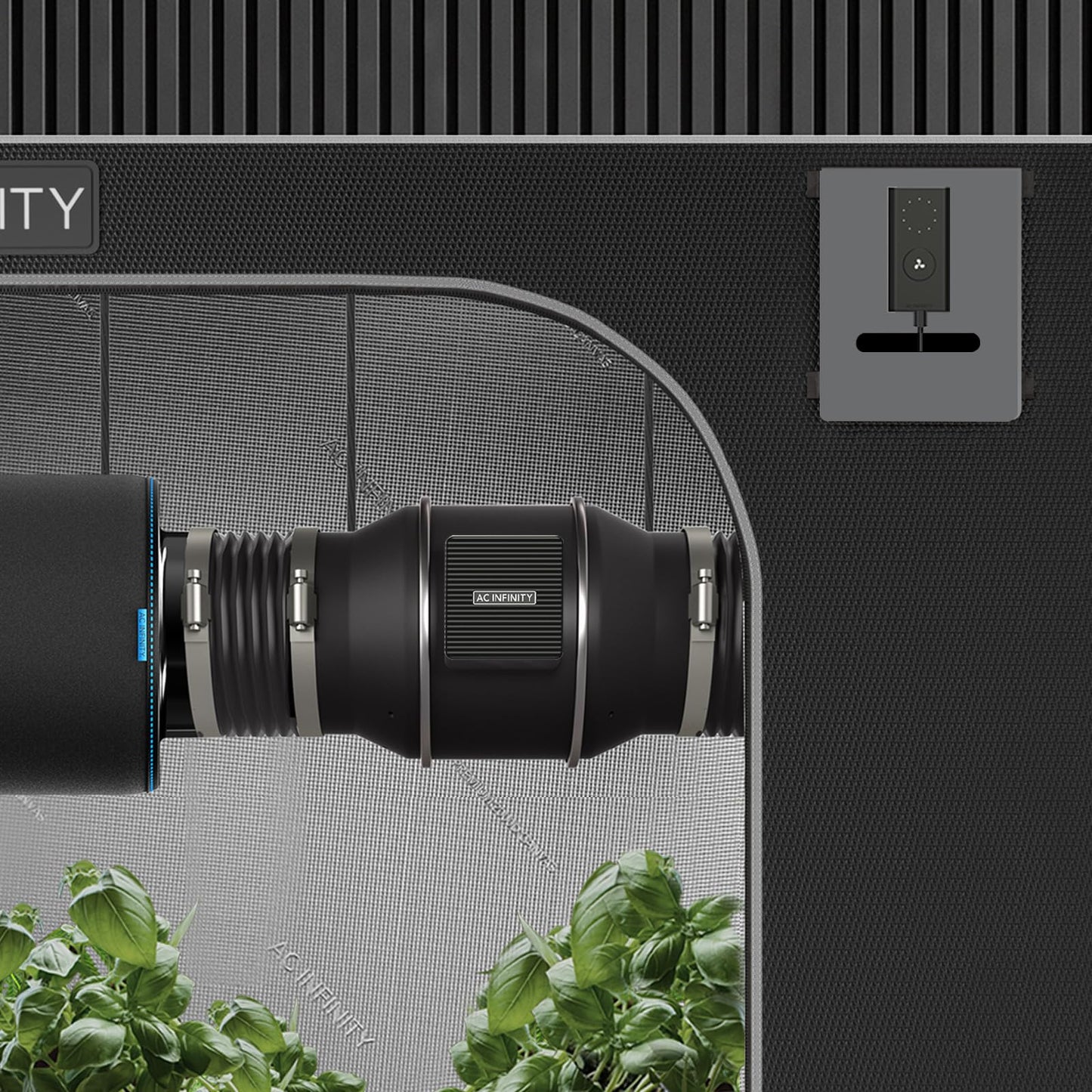 AC Infinity CLOUDLINE PRO S10, Quiet 10” Inline Duct Fan with Speed Controller - EC Motor Ventilation Exhaust Fan for Heating Cooling Booster, Grow Tents, Hydroponics