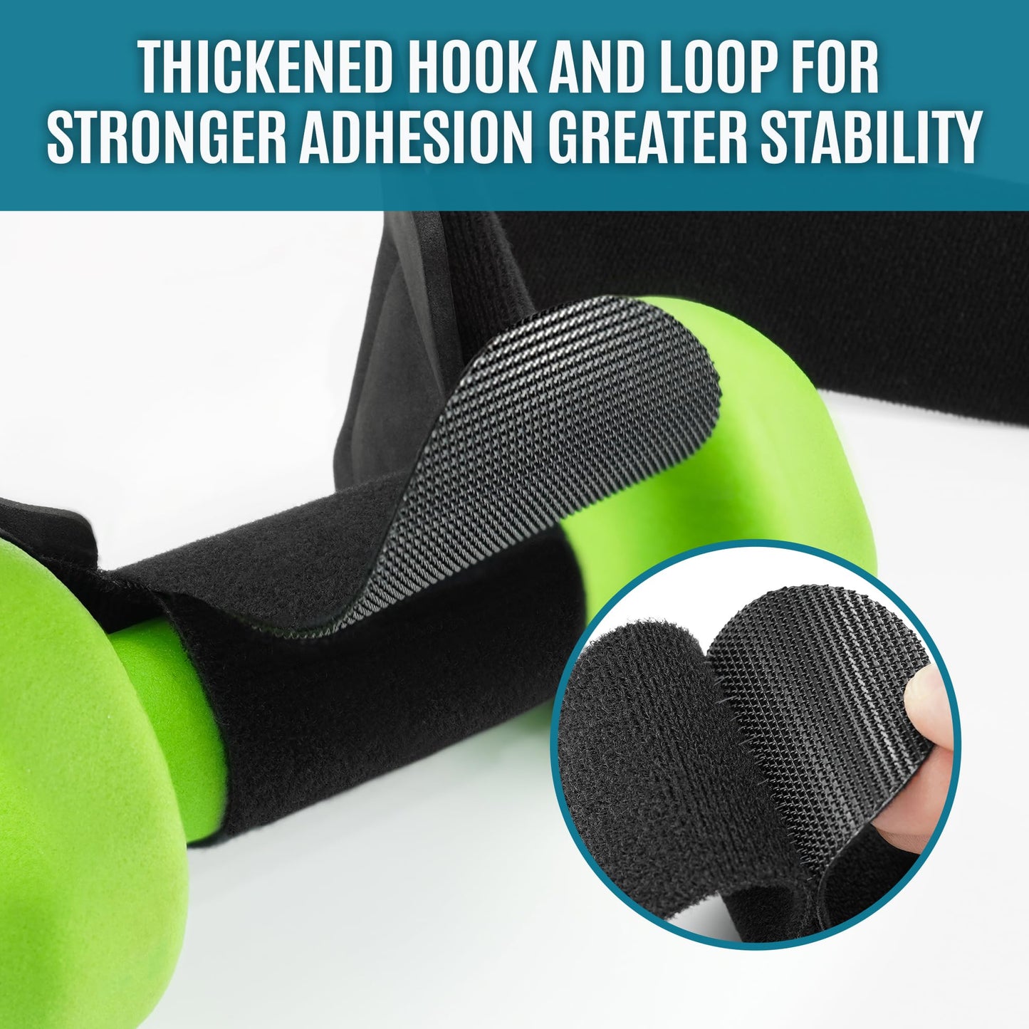 Dumbbell Foot Attachment for Leg Workout, Dumbbell Attachment Straps, Tibialis Trainer, Ankle Straps for Dumbbells, Dumbbells Foot Strap for Weight Lifting,Shin Splint,Hamstring Curls,Leg extensions
