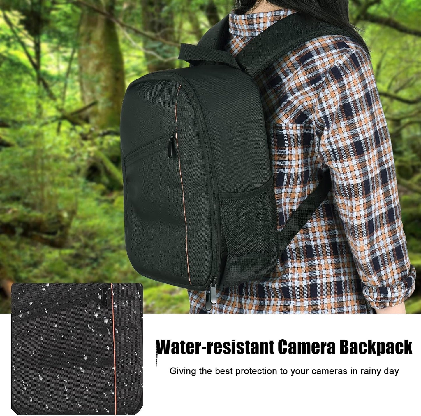 Backpack Andoer Small Camera Outdoor Camera Bag Water-resistant Shock-proof Camera Case Replacement