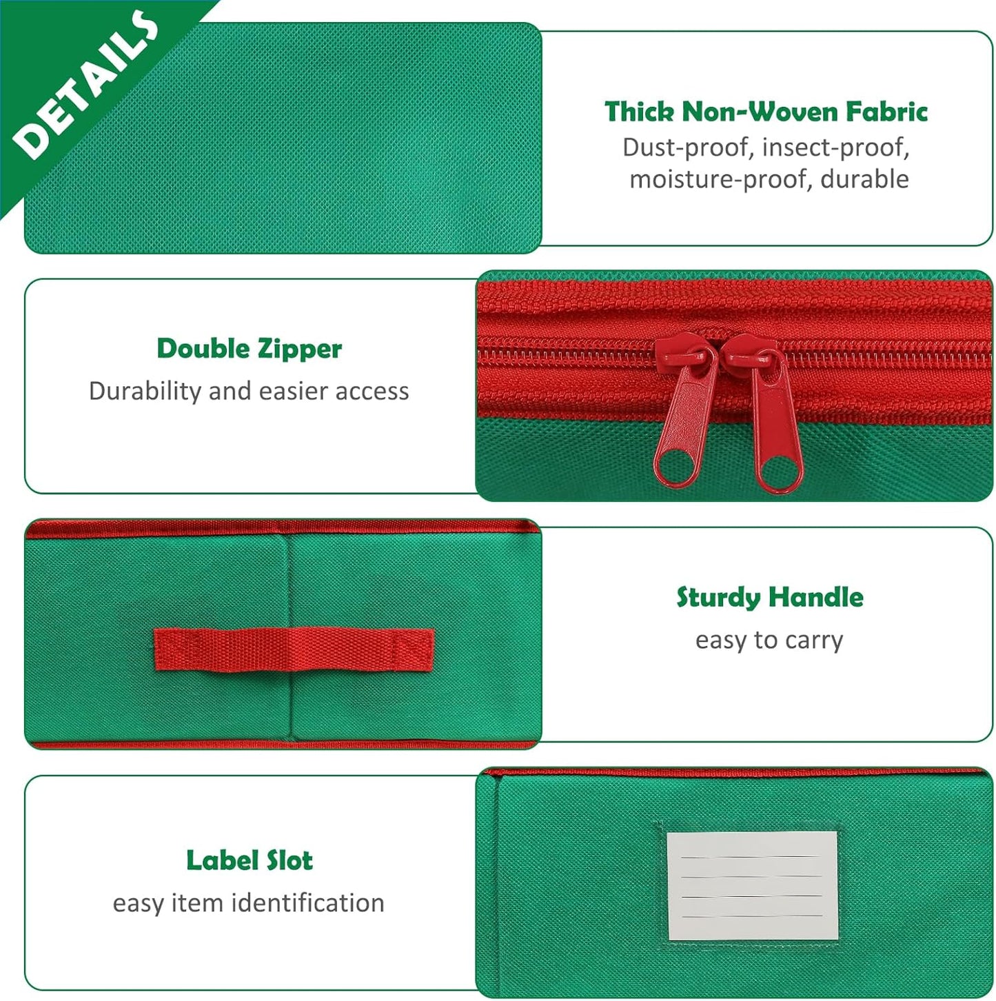 Skiennix Christmas Wrapping Paper Organizer - Storage Bag with Interior Pockets | Fits Up to 27 Rolls