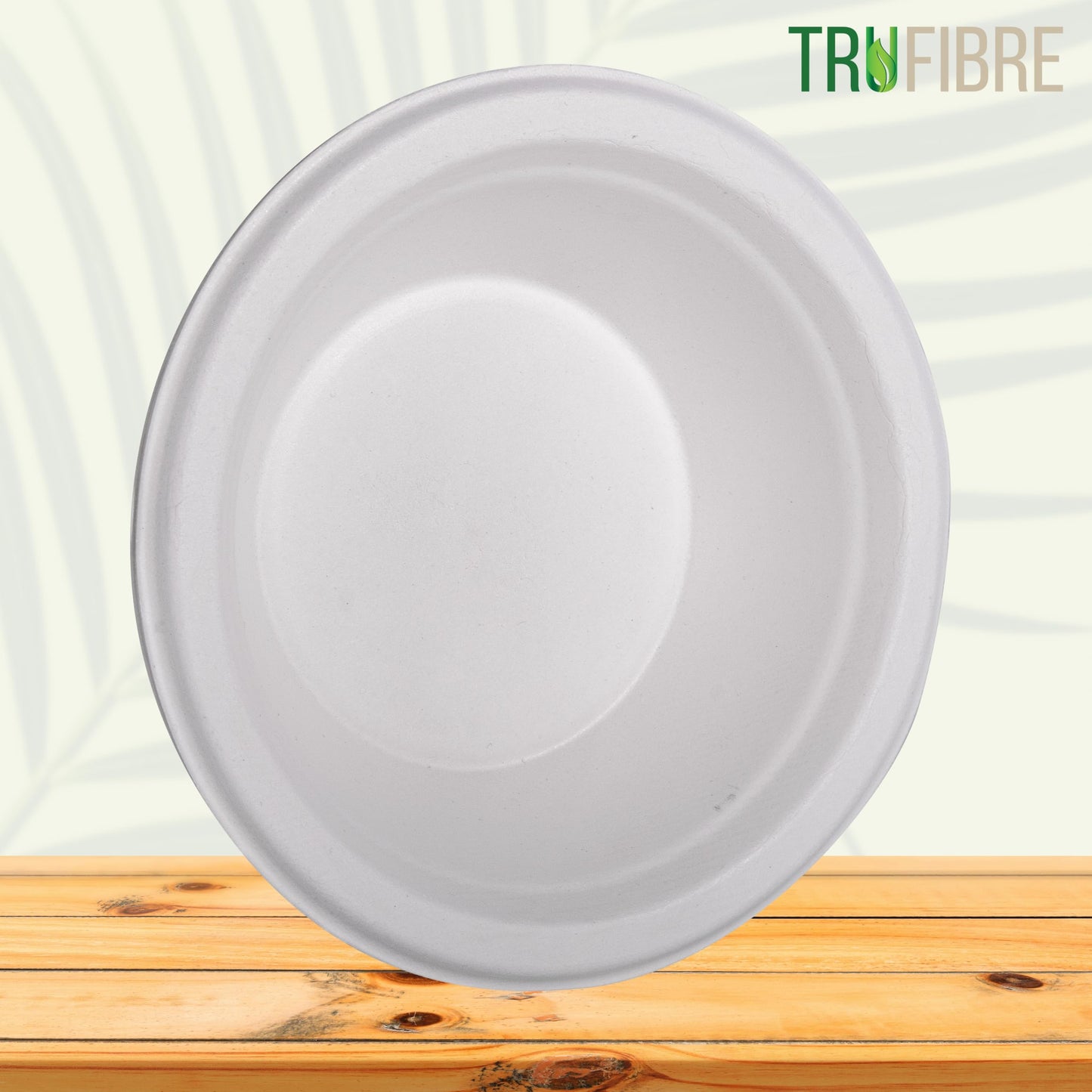 TruFibre Disposable Soup Bowls for Hot Food, 100 Pack, 12 Oz Paper Bowls, Compostable Heavy Duty Bagasse, Disposable Bowls for Cold Cereal, Salad, Bulk