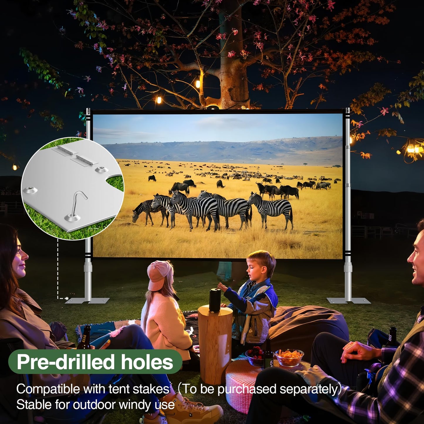 EMART Pipe and Drape Backdrop Stand Kit, 8.9ftx10ft Heavy Duty Adjustable Photo Background, Metal Frame with Flat Base for Wedding, Birthday Party, Banquet Decorations - Silver