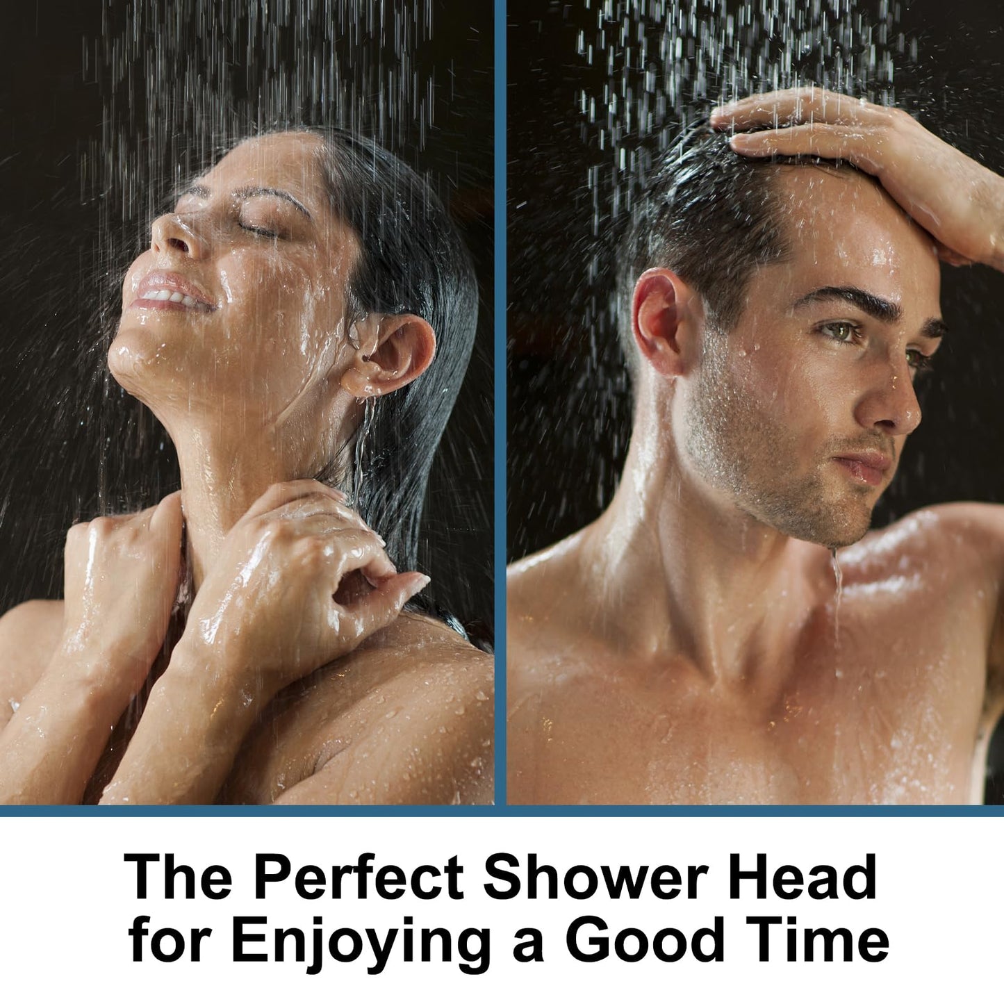 OFFO Shower Head, High Pressure Shower Head with 6 Mode, Fixed Showerheads for Strong Water Flow & Relaxing Shower Experience, Chrome
