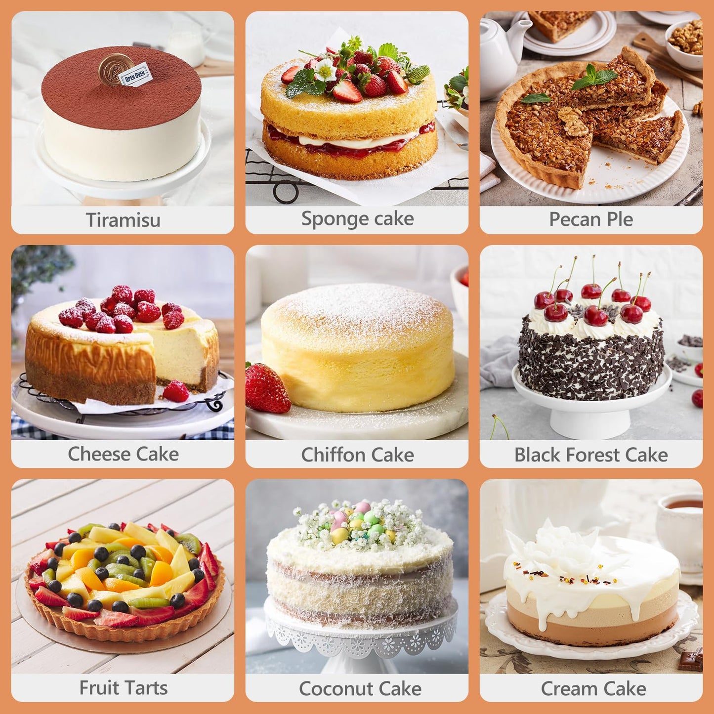 E-Gtong 7 Inch Round Cake Pans, Removable Bottom & Easy Releasing, Leakproof & Nonstick Cake Pan, 304 Stainless Steel Cake Baking Cheesecake Pan, Non-Toxic & Healthy